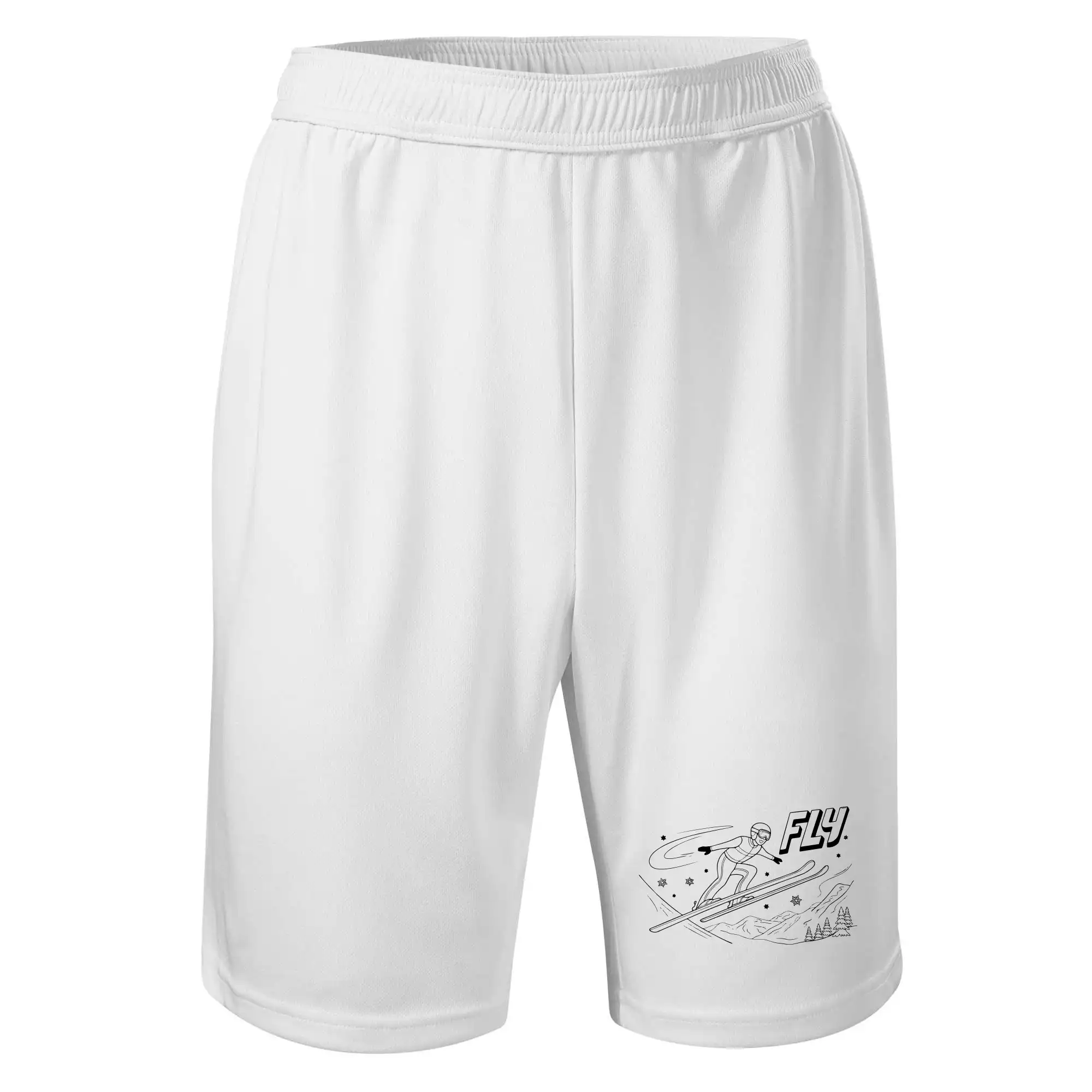 Skokan na lyžích černý obrázek FLY