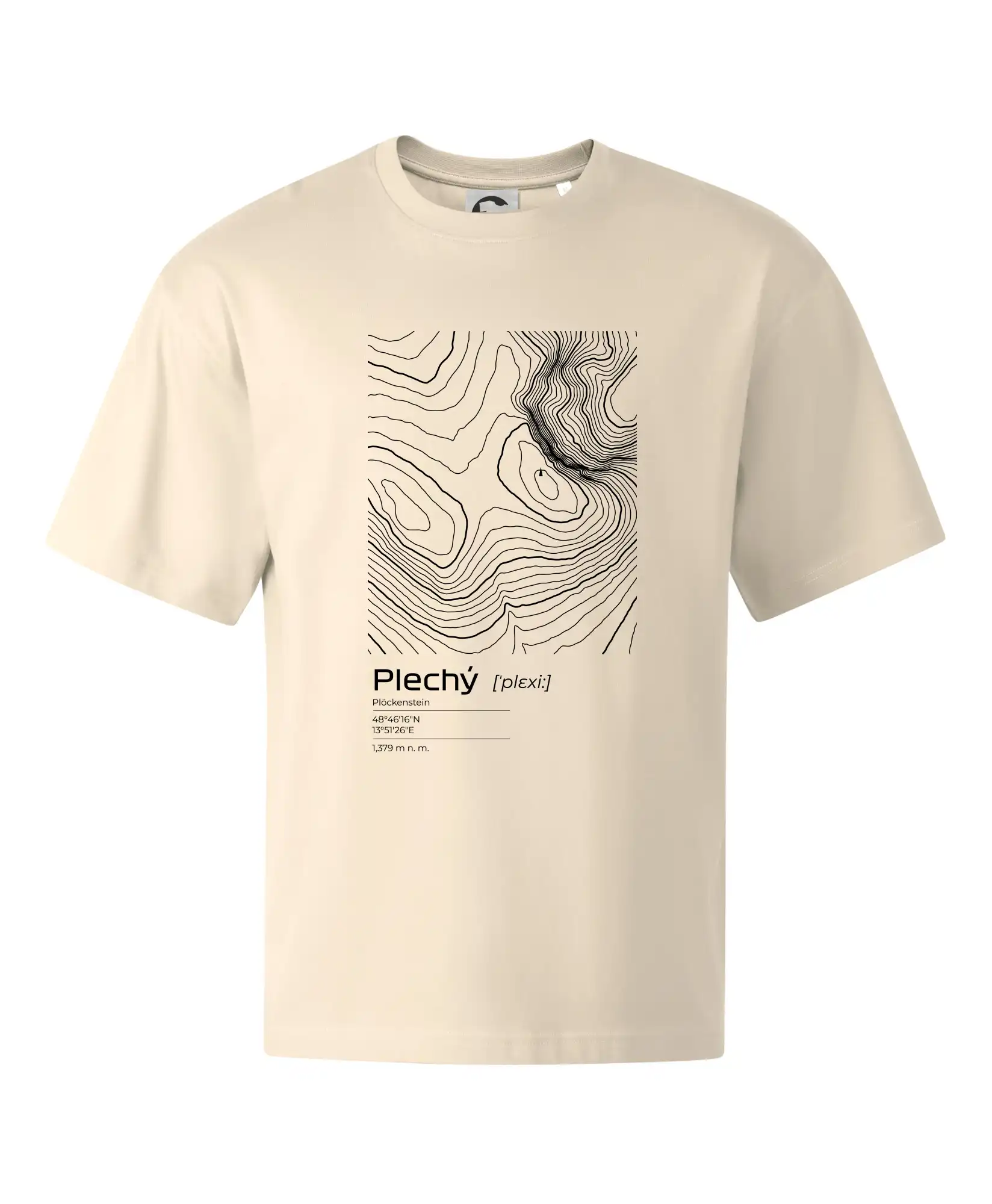 Plechý - vrstevnice v obdélníku