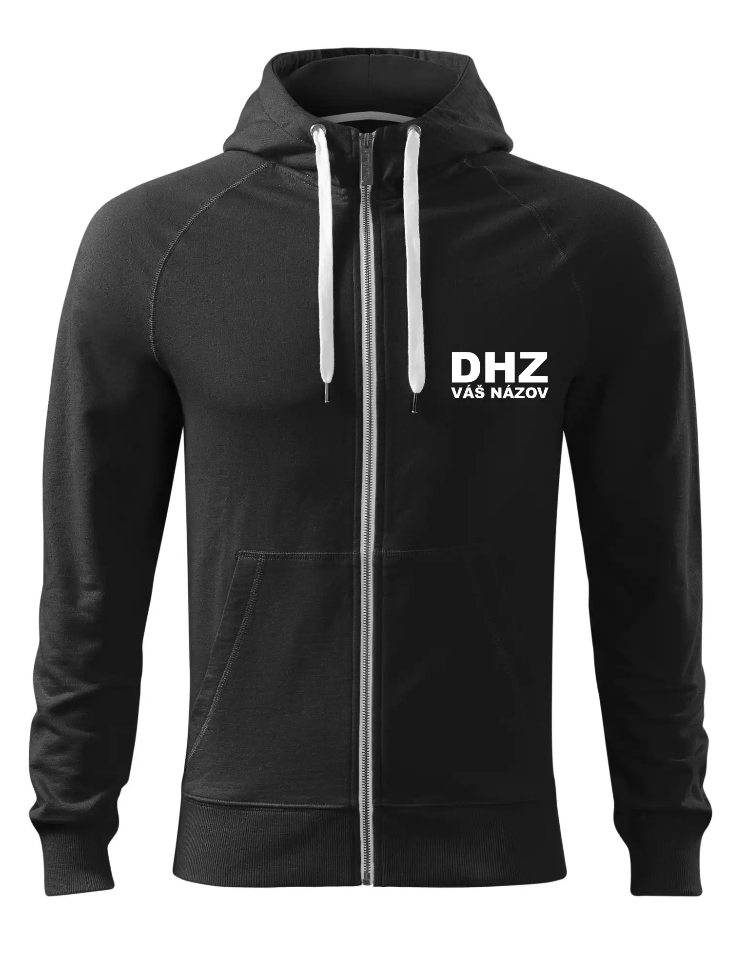 Originálne tričká pre hasičov - DHZ nápis (názov zboru - vlastný nápis) - Mikina Voyage  - 100% bavlna