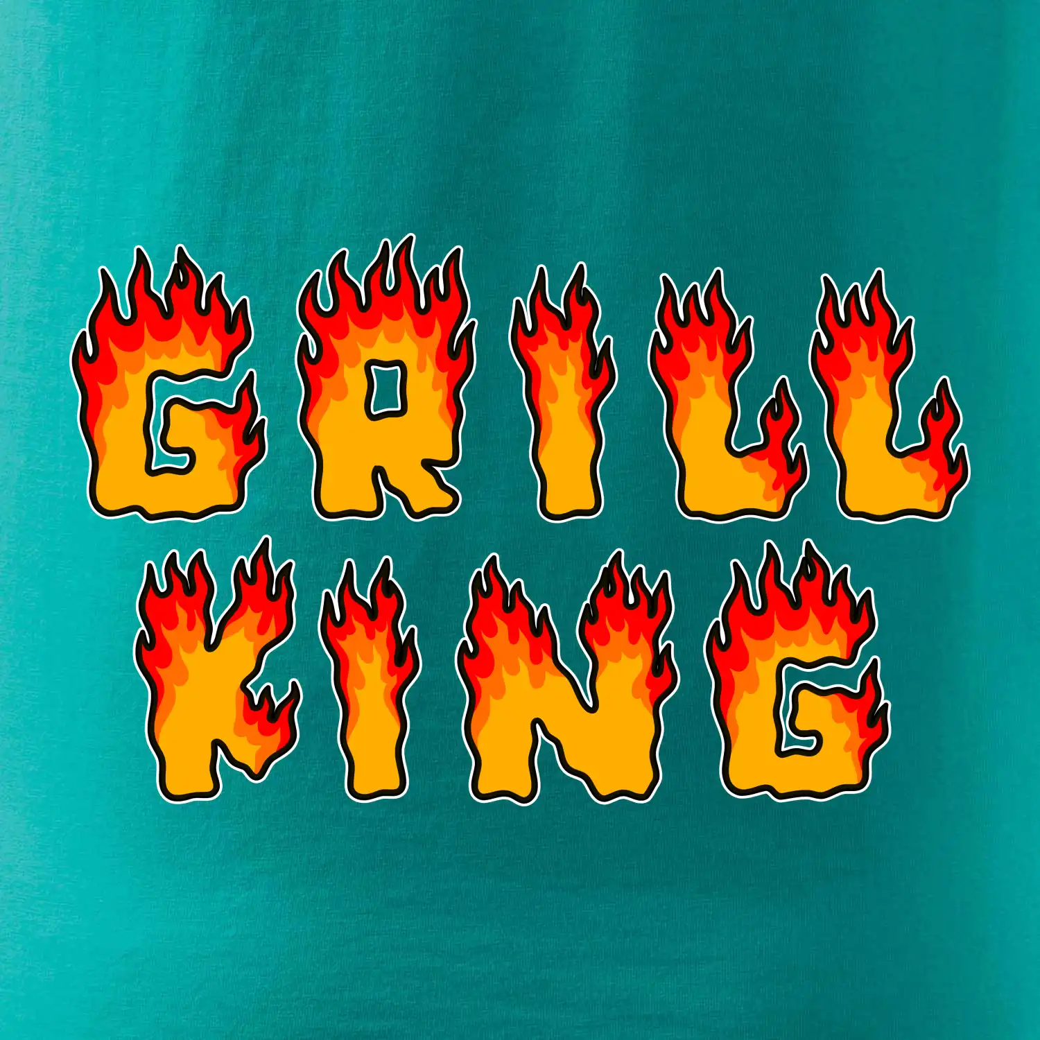 Grill King ohnivý nápis