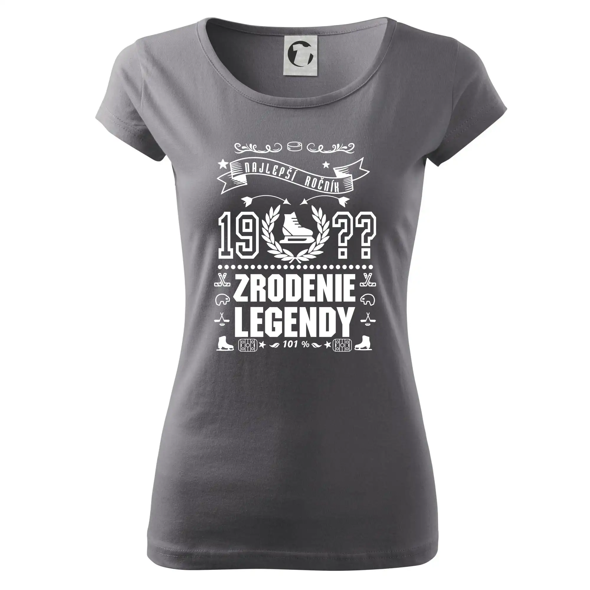 Trička Zrodenie legendy - Zrodenie legendy pre hokejistu - Dámske tričko Pure