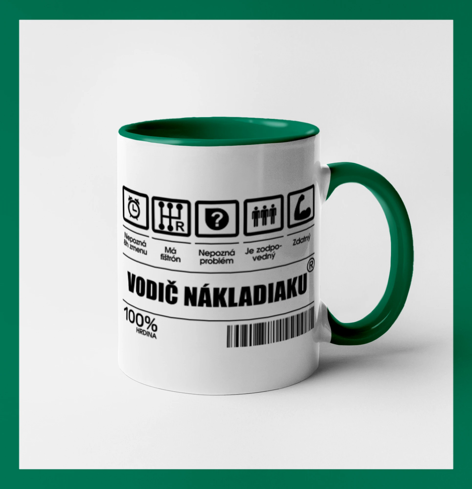 Čiarový kód - Vodič nákladiaku Čiarový kód - Vodič nákladiaku