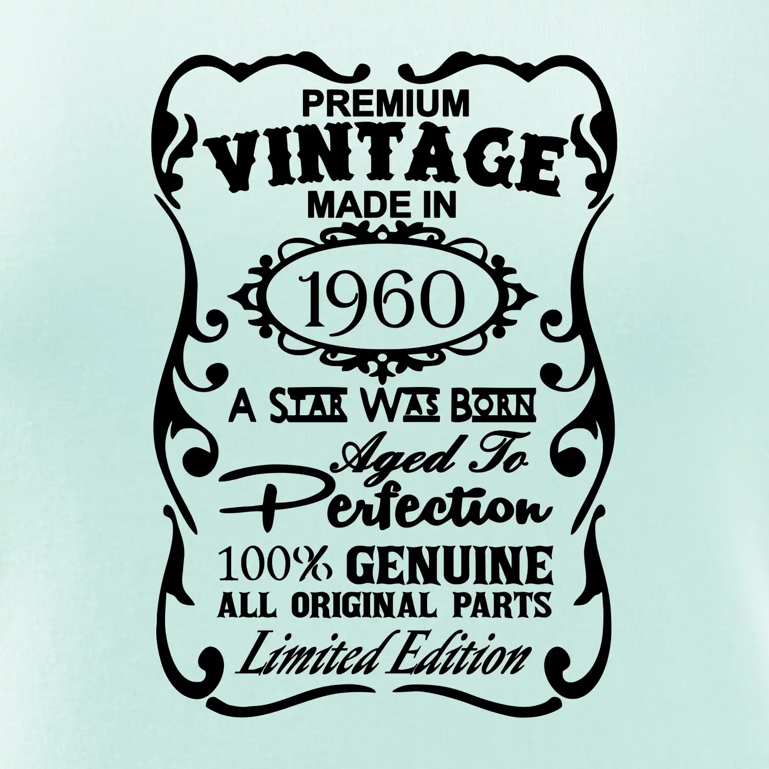 Vintage Etiketa - 1960