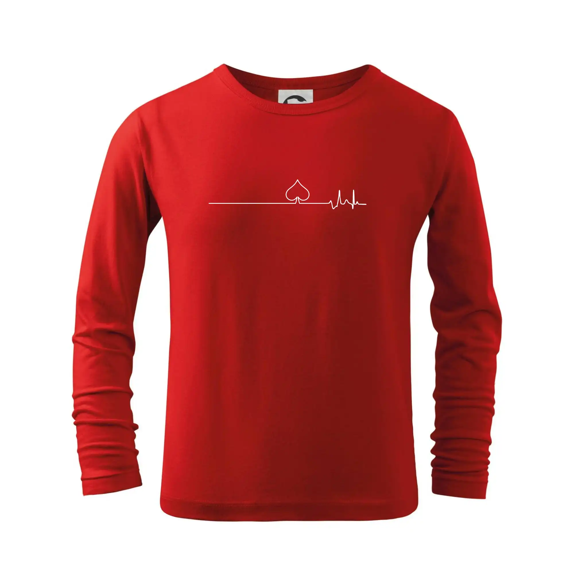 Poker tričká - Poker EKG listy piky - Tričko detské Long Sleeve