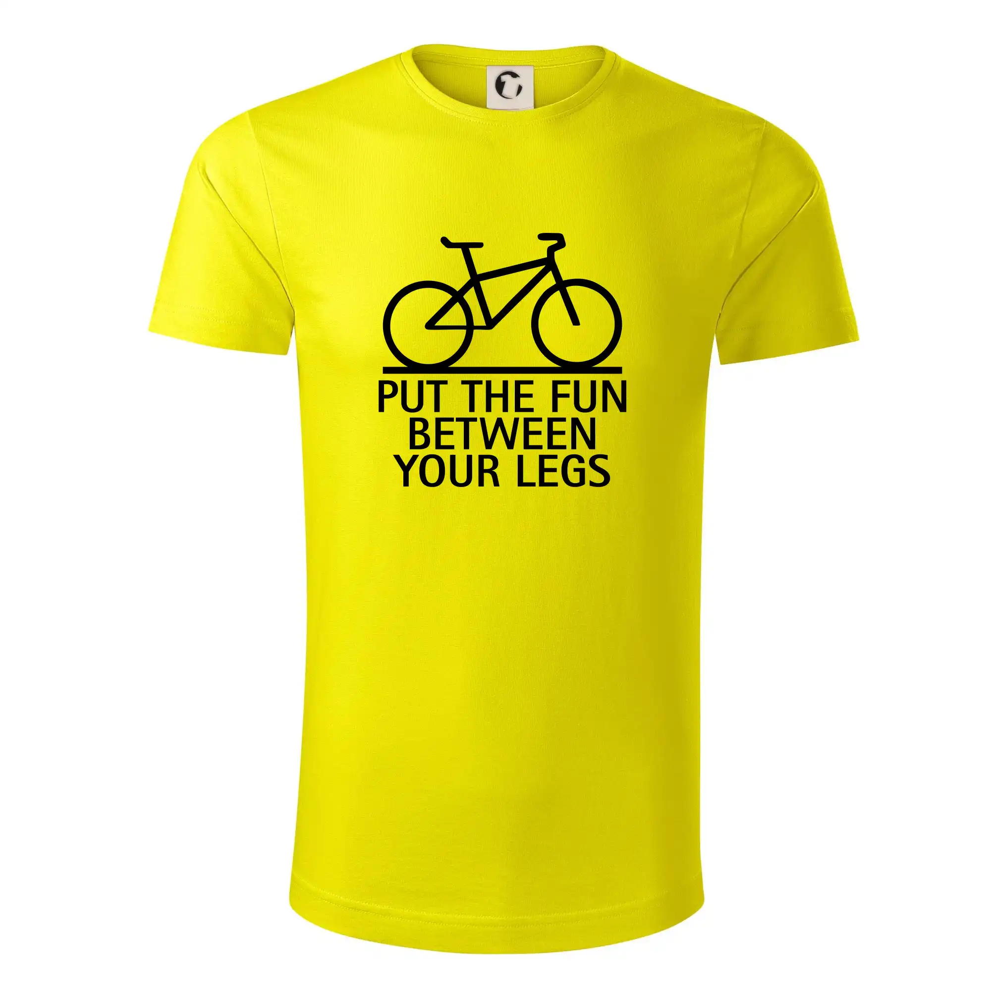 Tričko ako darček pre cyklistu - Put the fun between your legs - Tričko z organickej bavlny