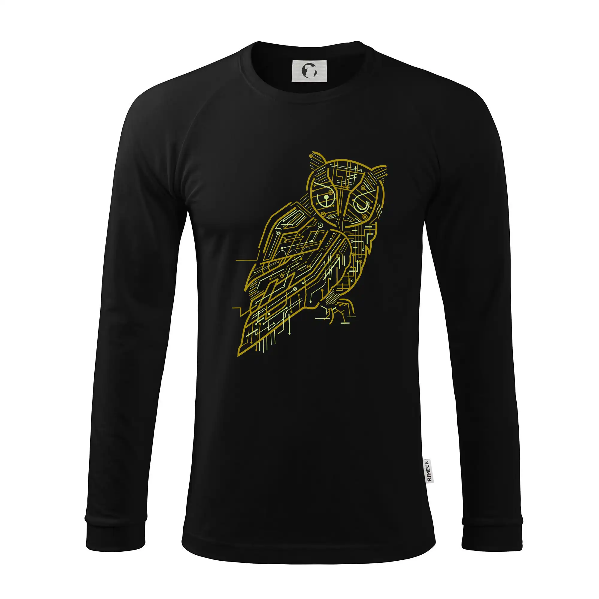 Grafické tričká - Electrical Owl - Pánske tričko s dlhým rukávom LS130