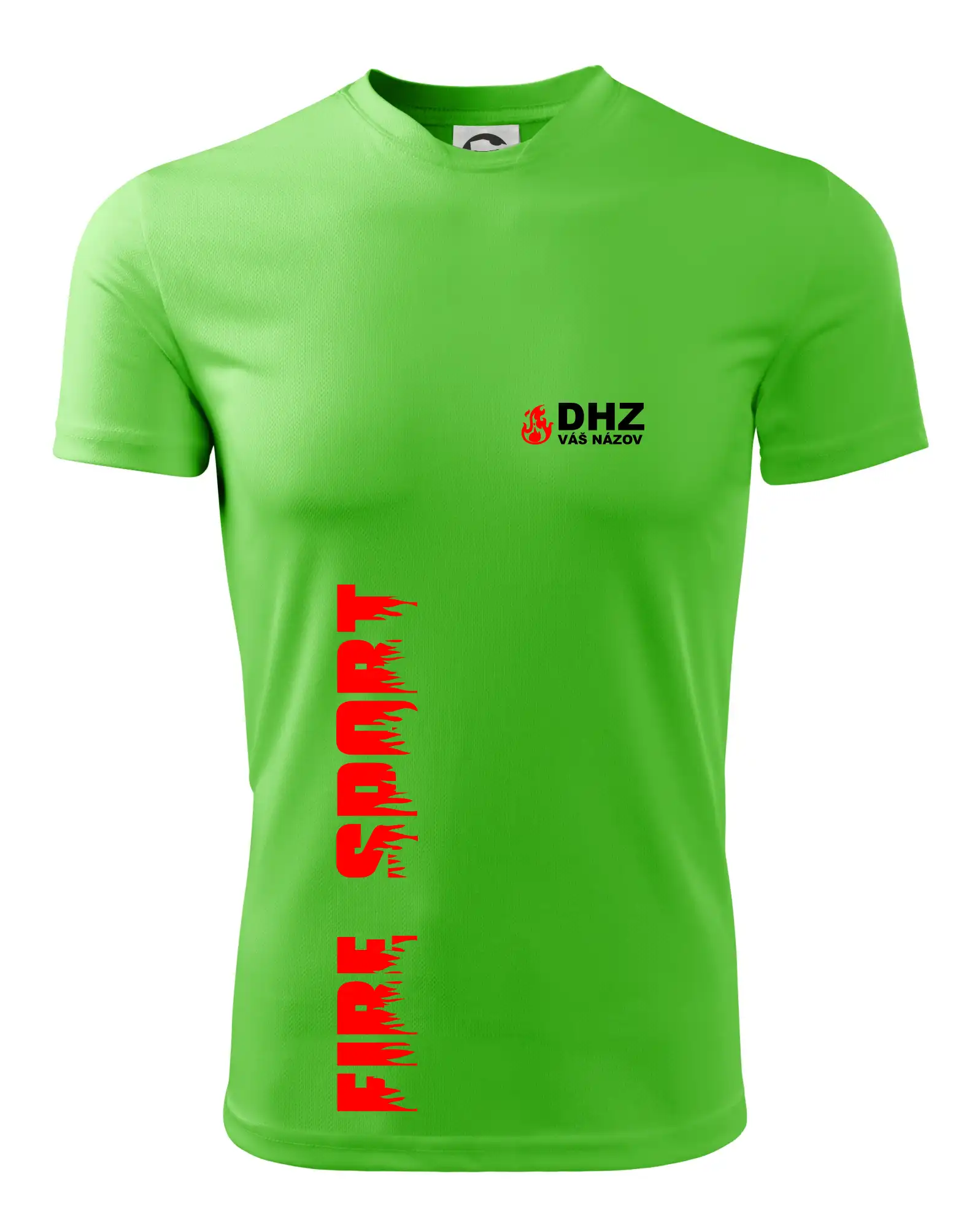 DHZ (oheň, firesport, názov sboru - vlastný nápis)