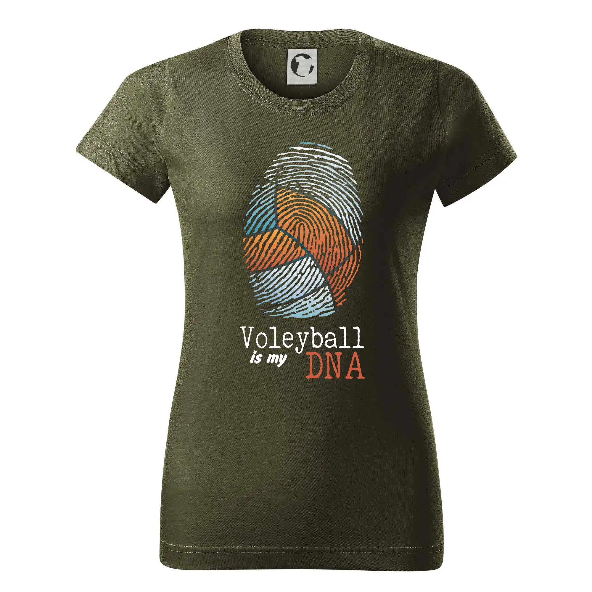 Trička na volejbal - Volejball is my DNA - Dámske tričko basic - ľahko voľnejšie a dlhšie