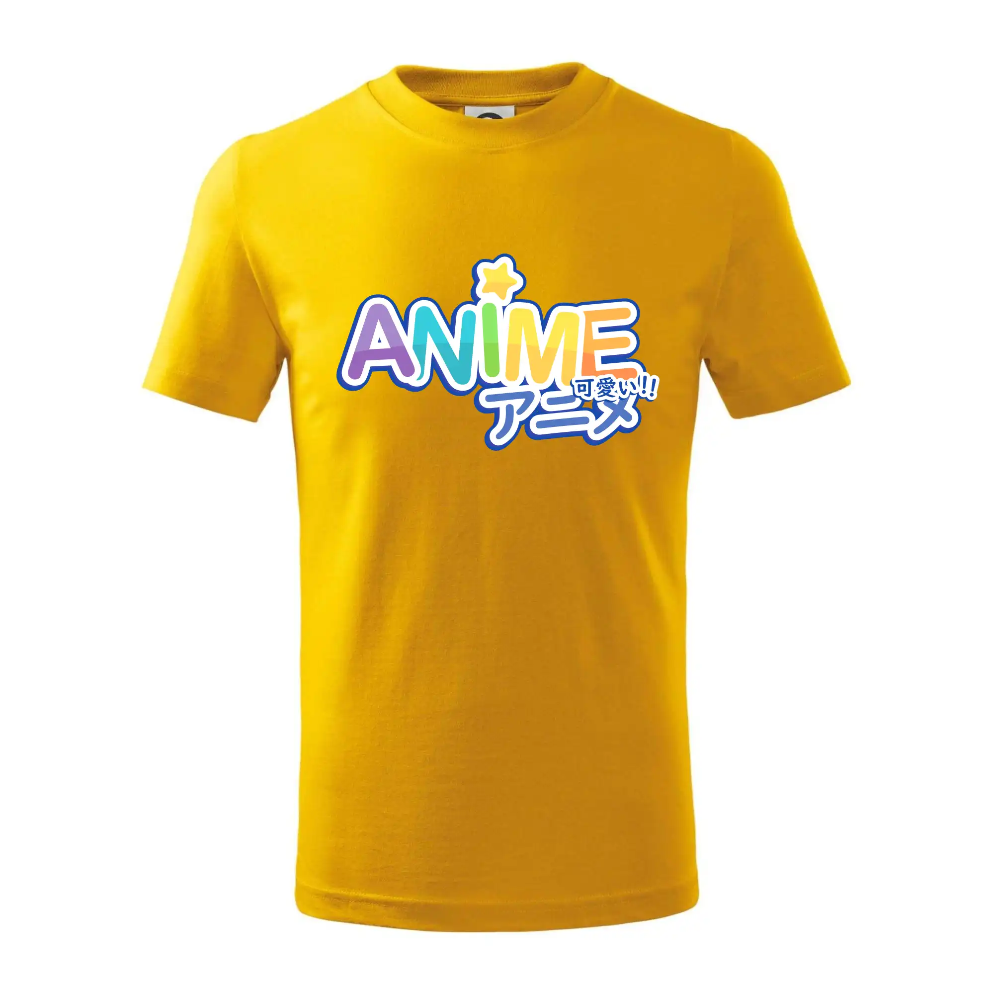 Ostatné nápisy - Anime nápis dúhový - Tričko detské bavlnené