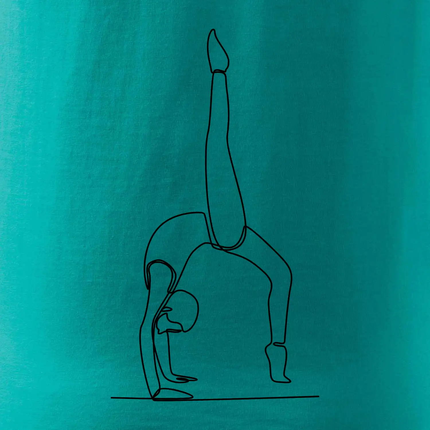 Gymnastika na rukou jedním tahem