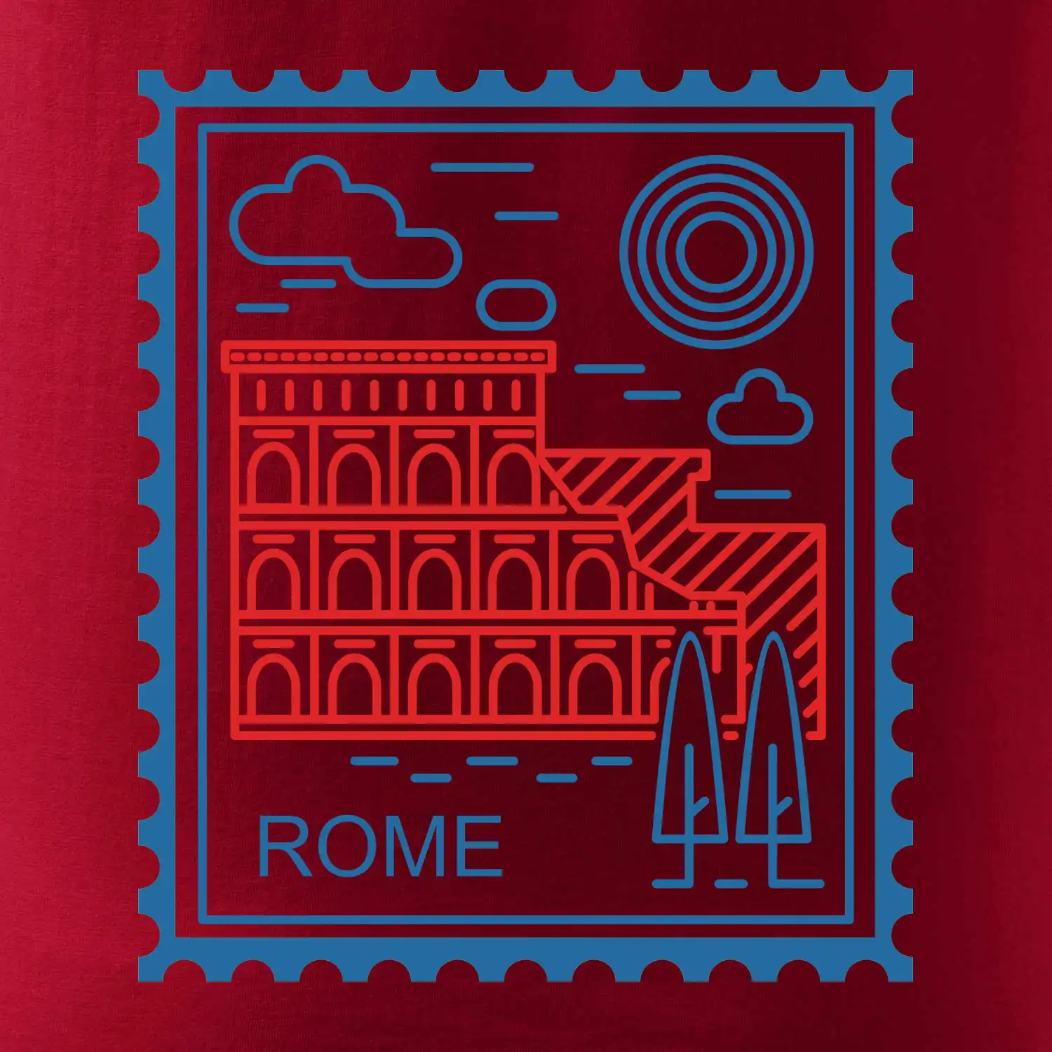 Řím známka jednoduchá