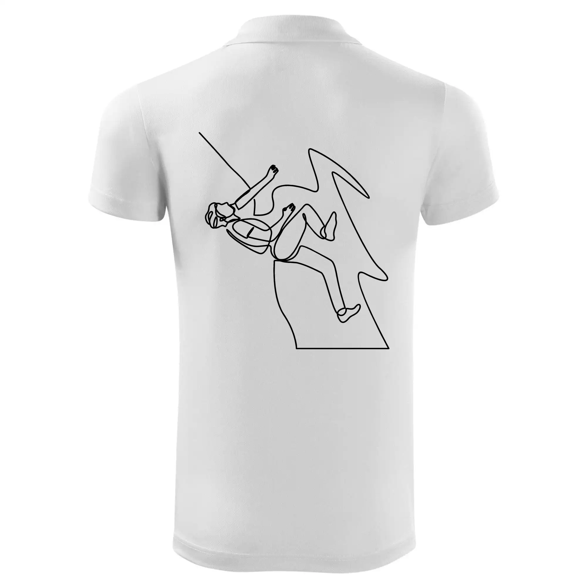 Lezec na skále jedním tahem