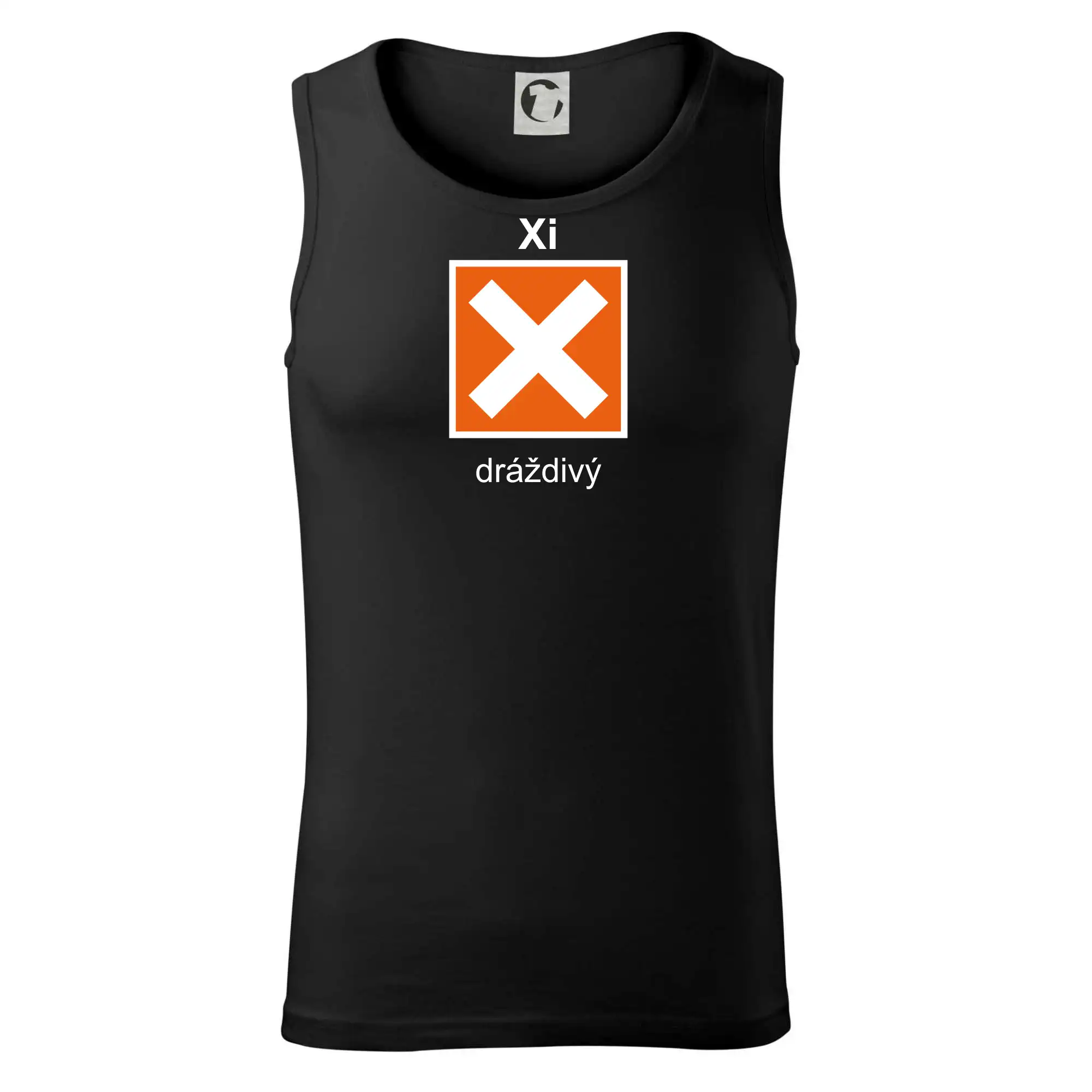 Xi Dráždivý - Výstražná tabulka na tričku