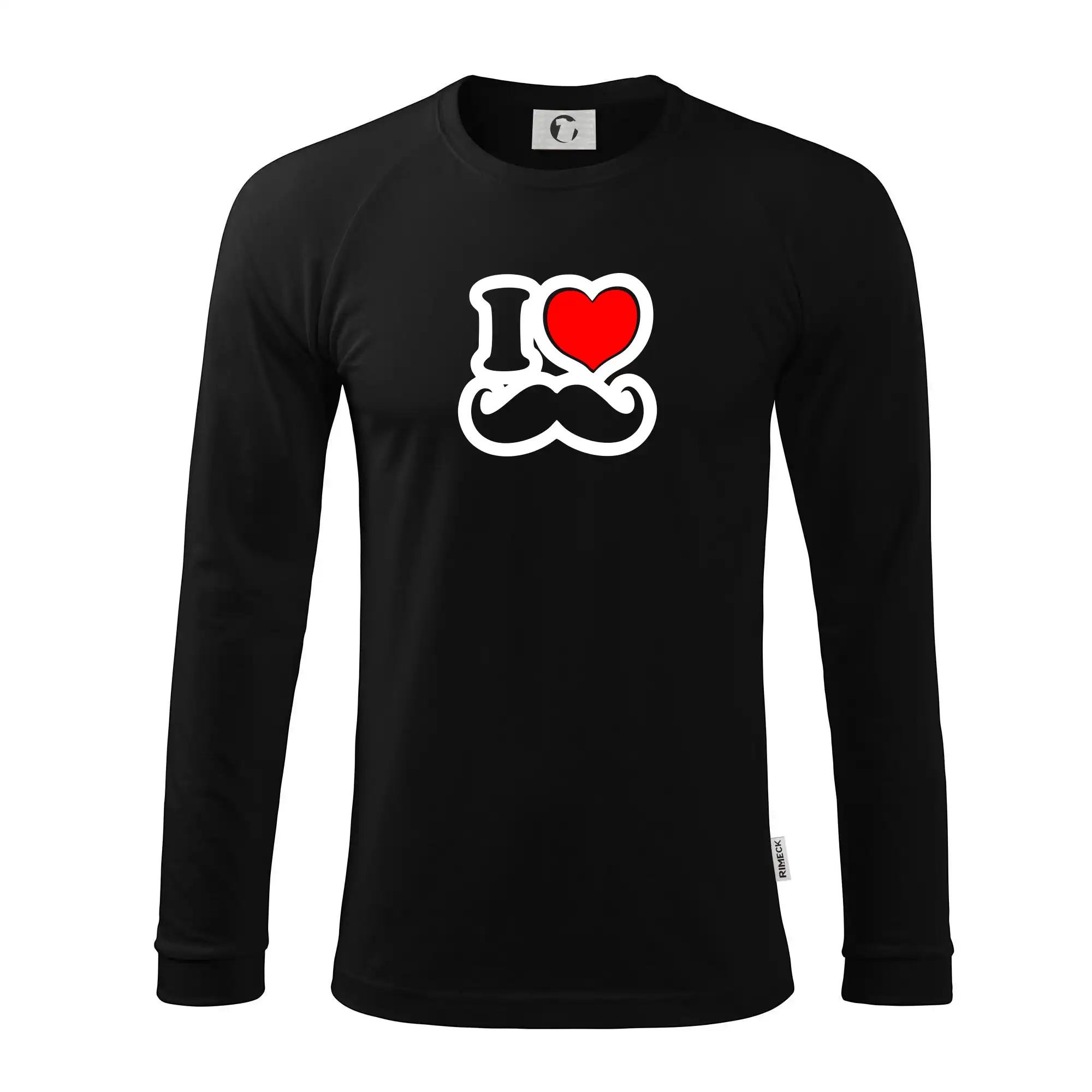 i love mustache - obrys