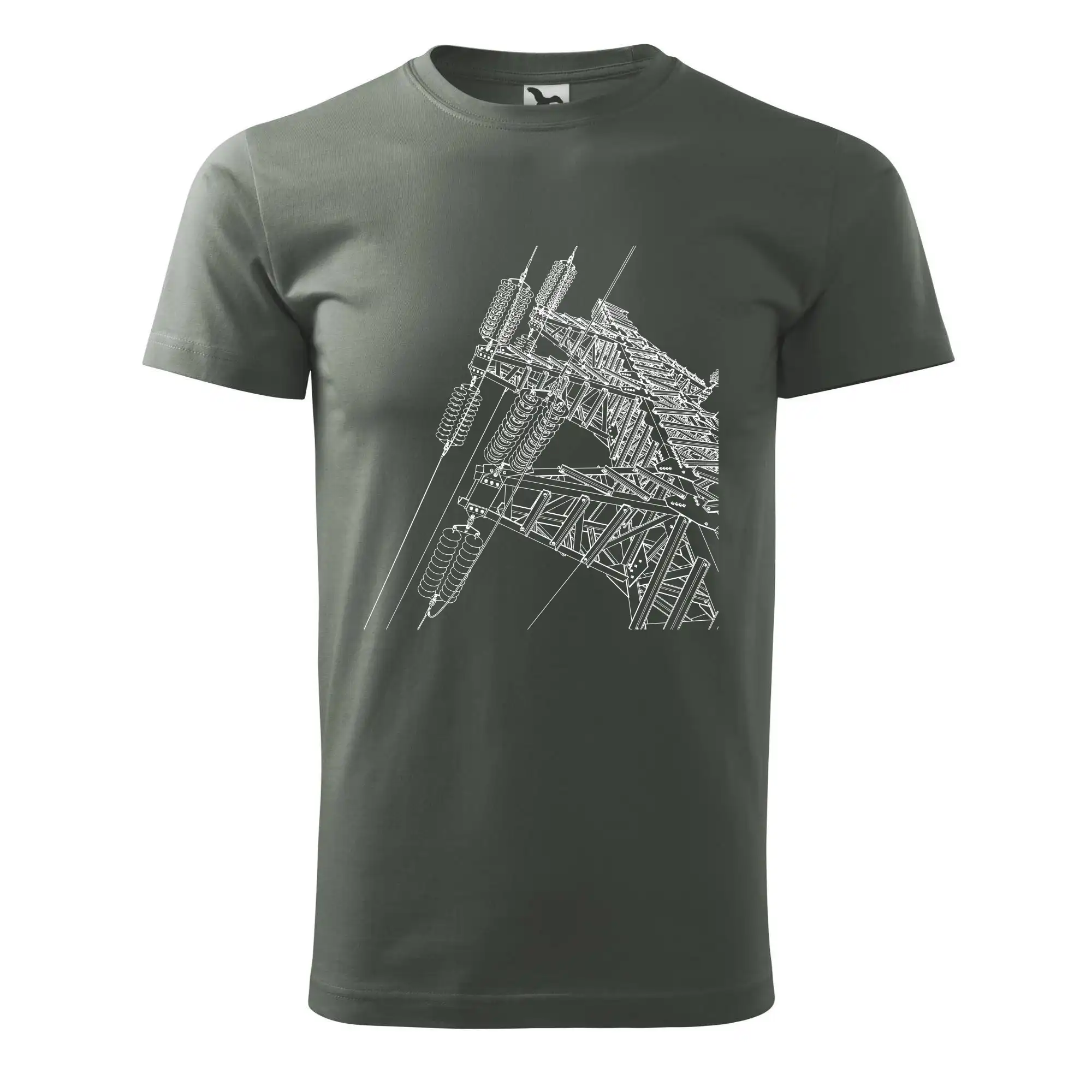 Nákres stožáru vysokého napětí