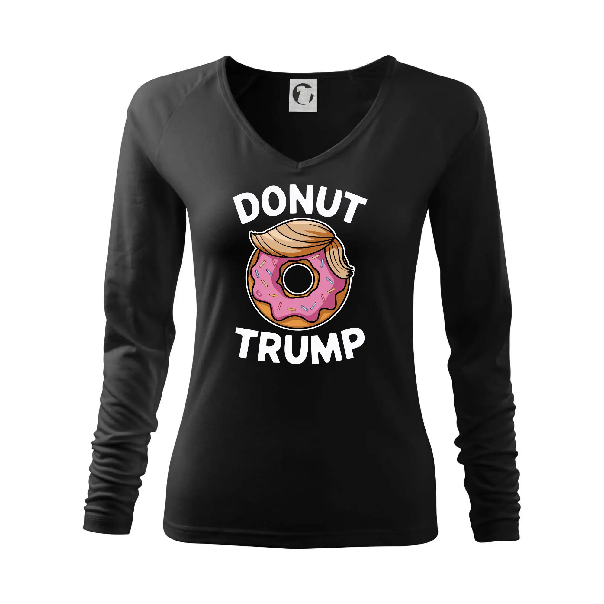 Politické tričká - Donut Trump - Tričko dámske Elegance