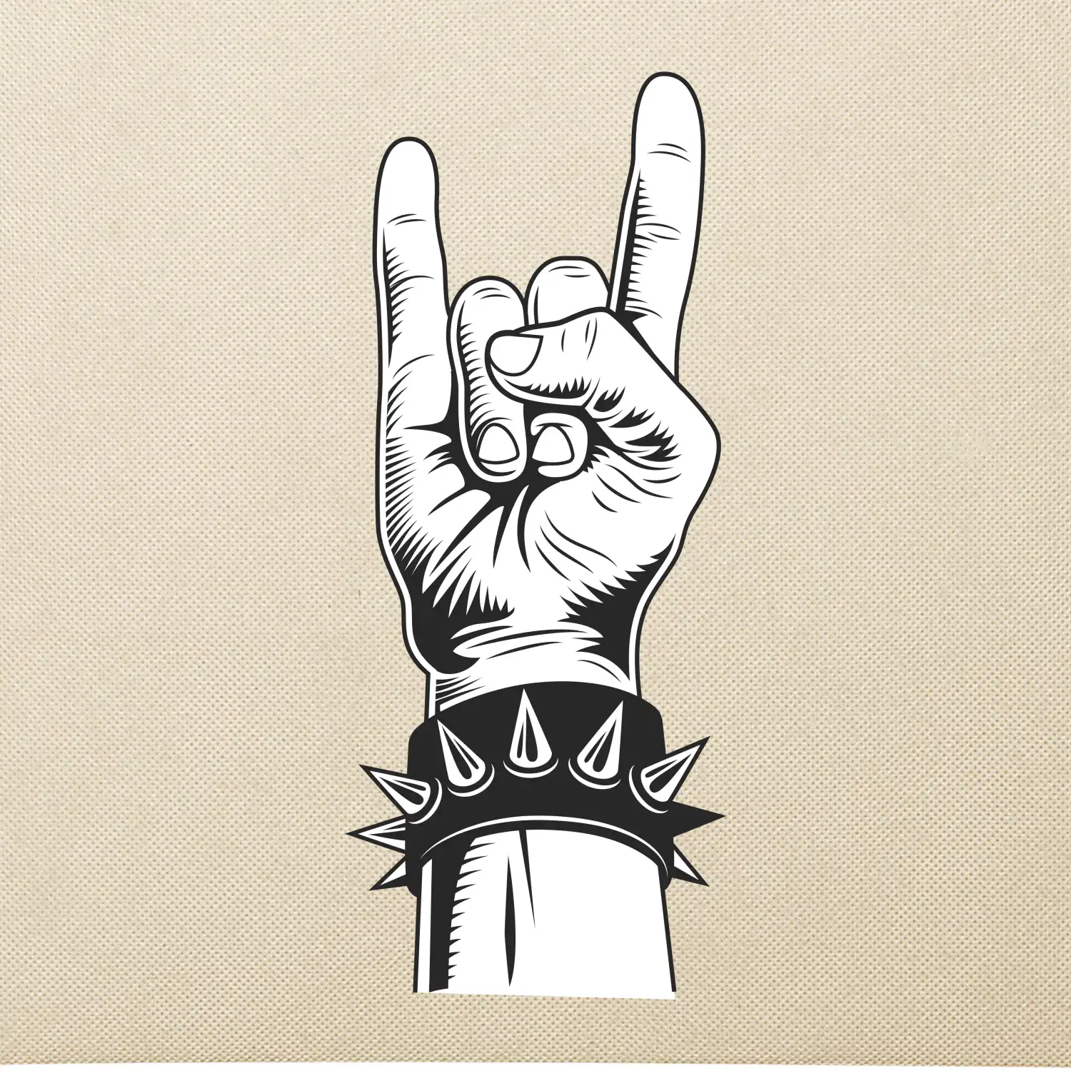 Rock ruka s náramkem