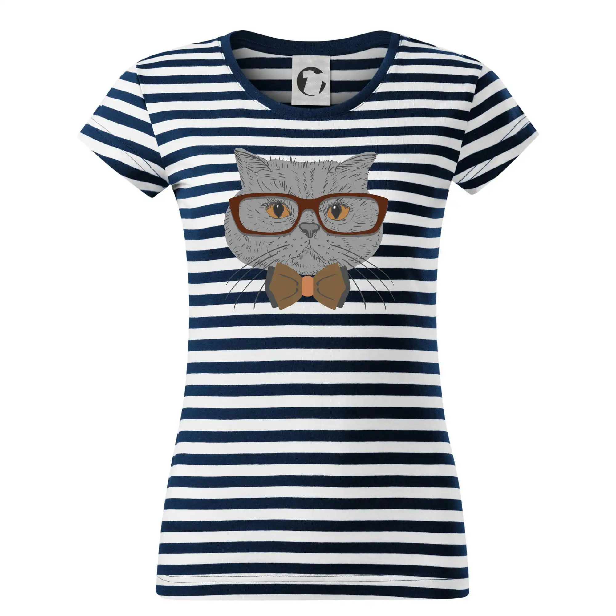 Vtipná tričká s mačkou - Hipster britská modrá - Tričko na vodu
