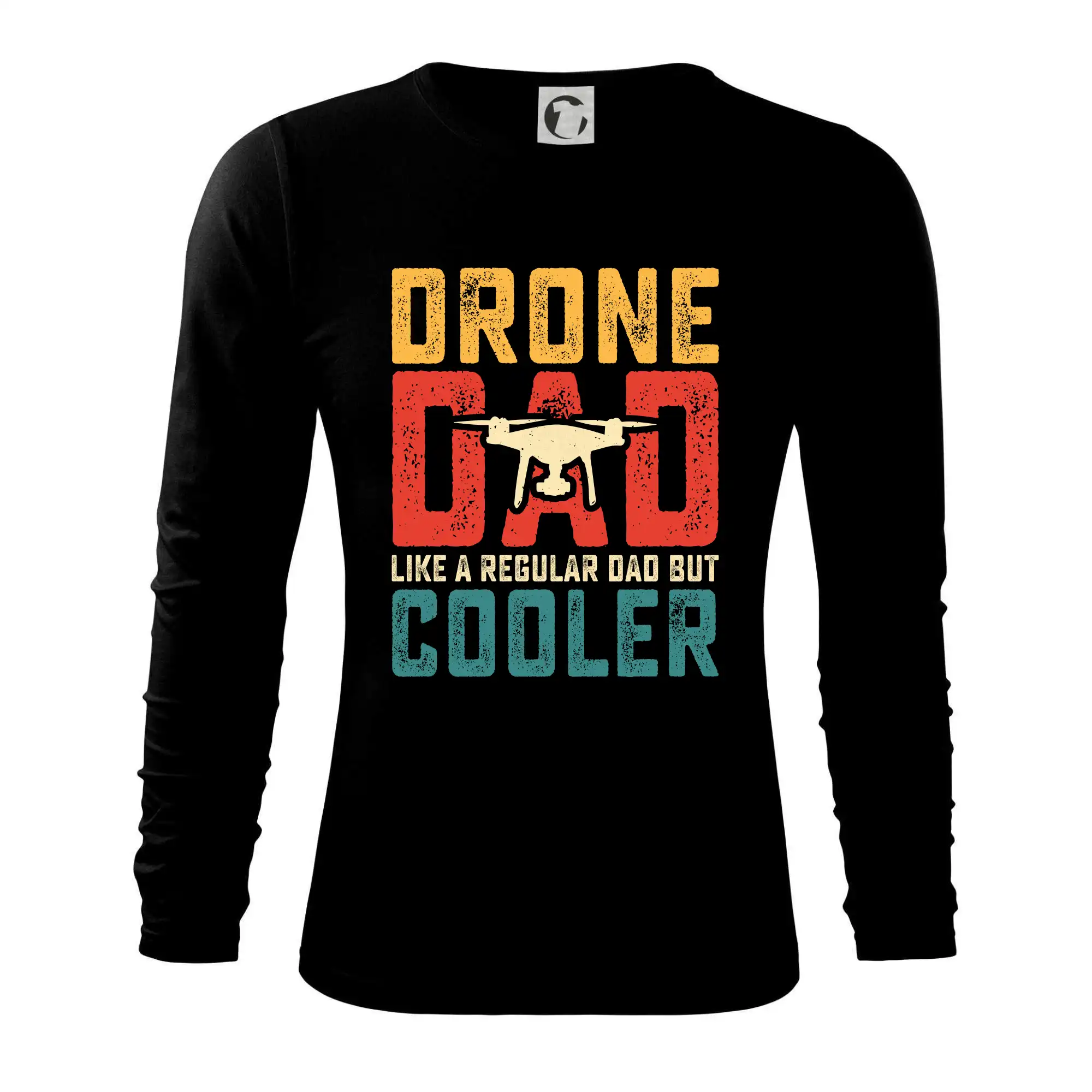 Tričká pre modelára - Drone Pilot dad like a regular dad but cooler - Tričko s dlhým rukávom FIT-T long sleeve
