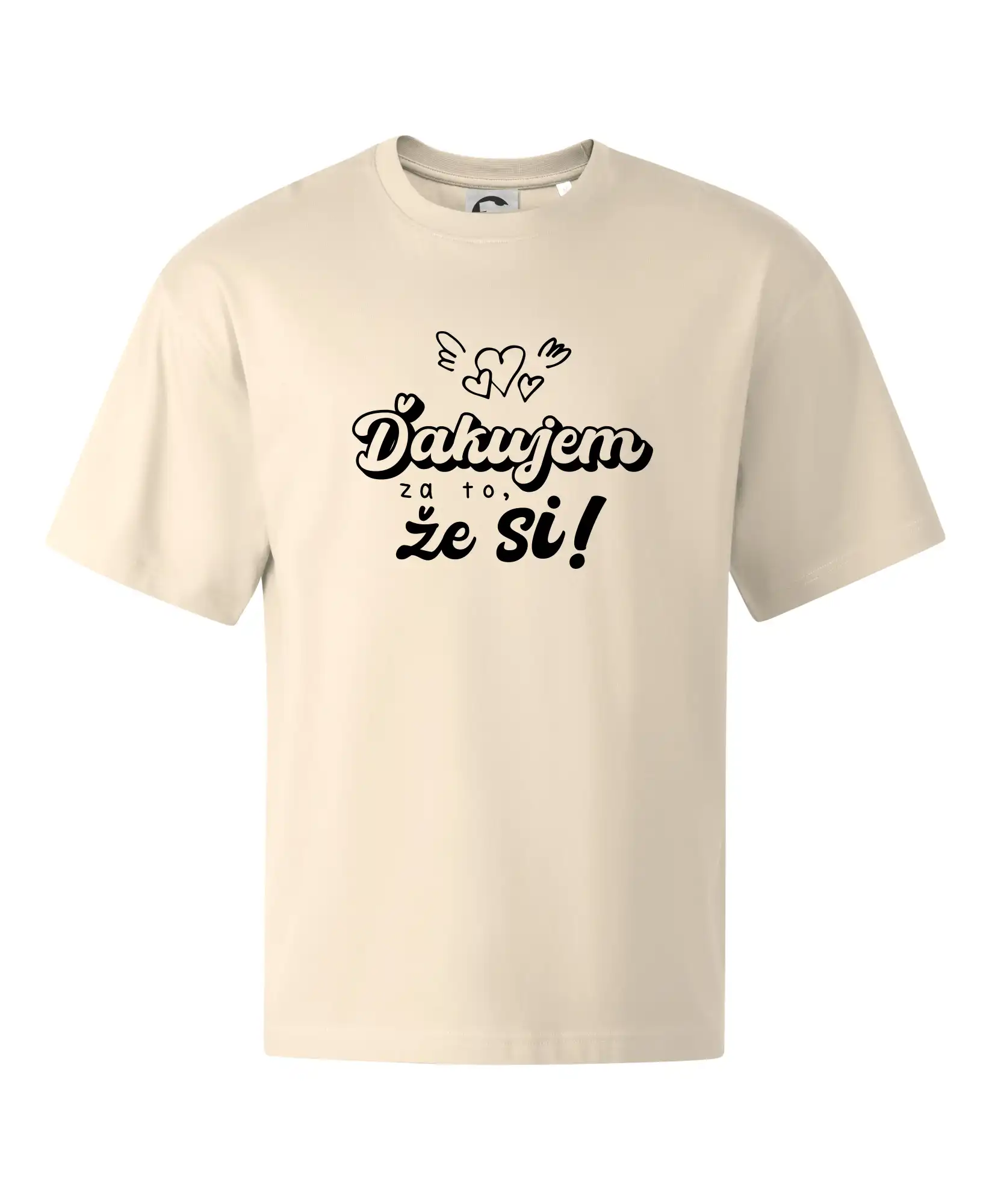 Písacie ďakujem za to, že si - Stage unisex - OVERSIZE