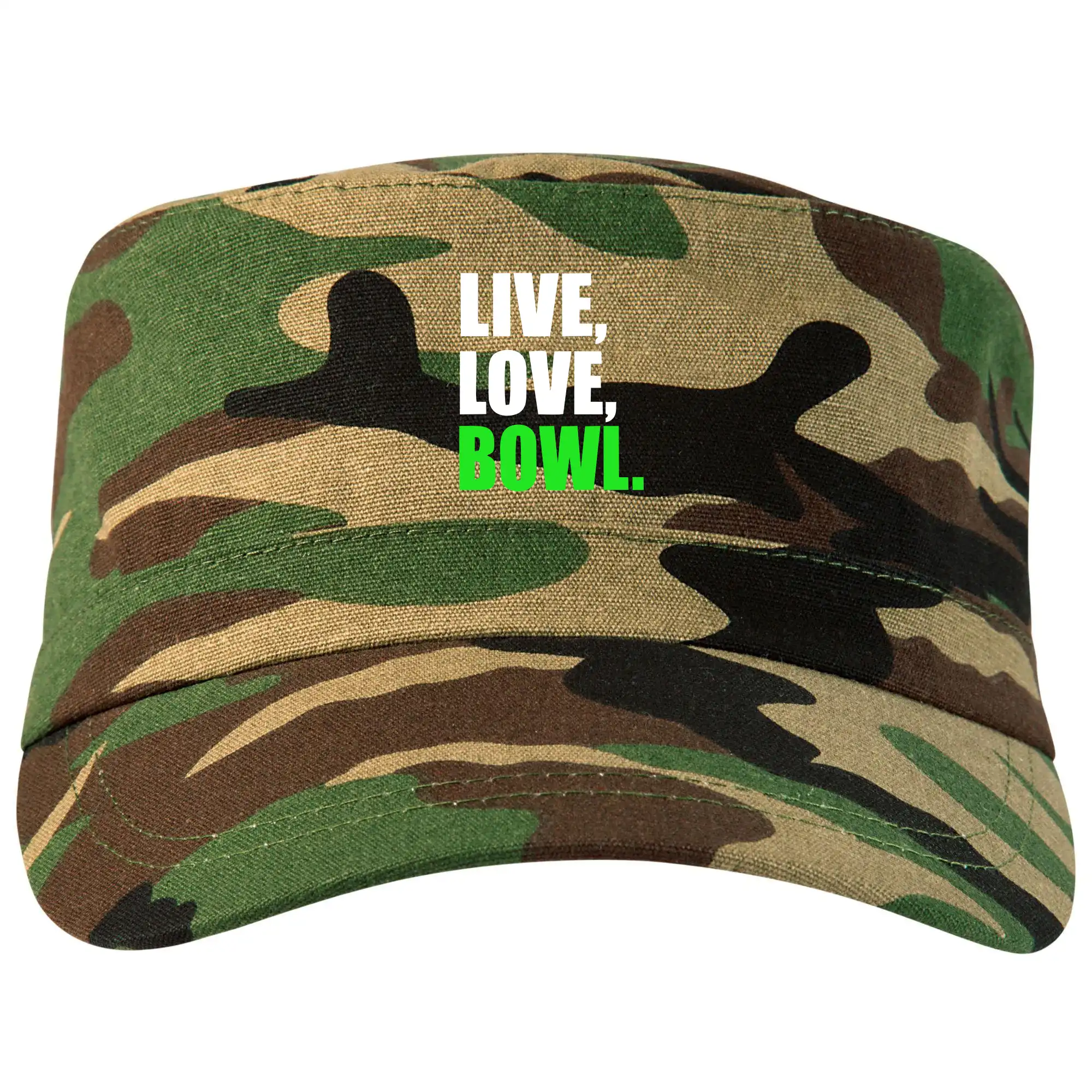 Tričká Bowling - Live, Love, Bowl - Šiltovka CAMO