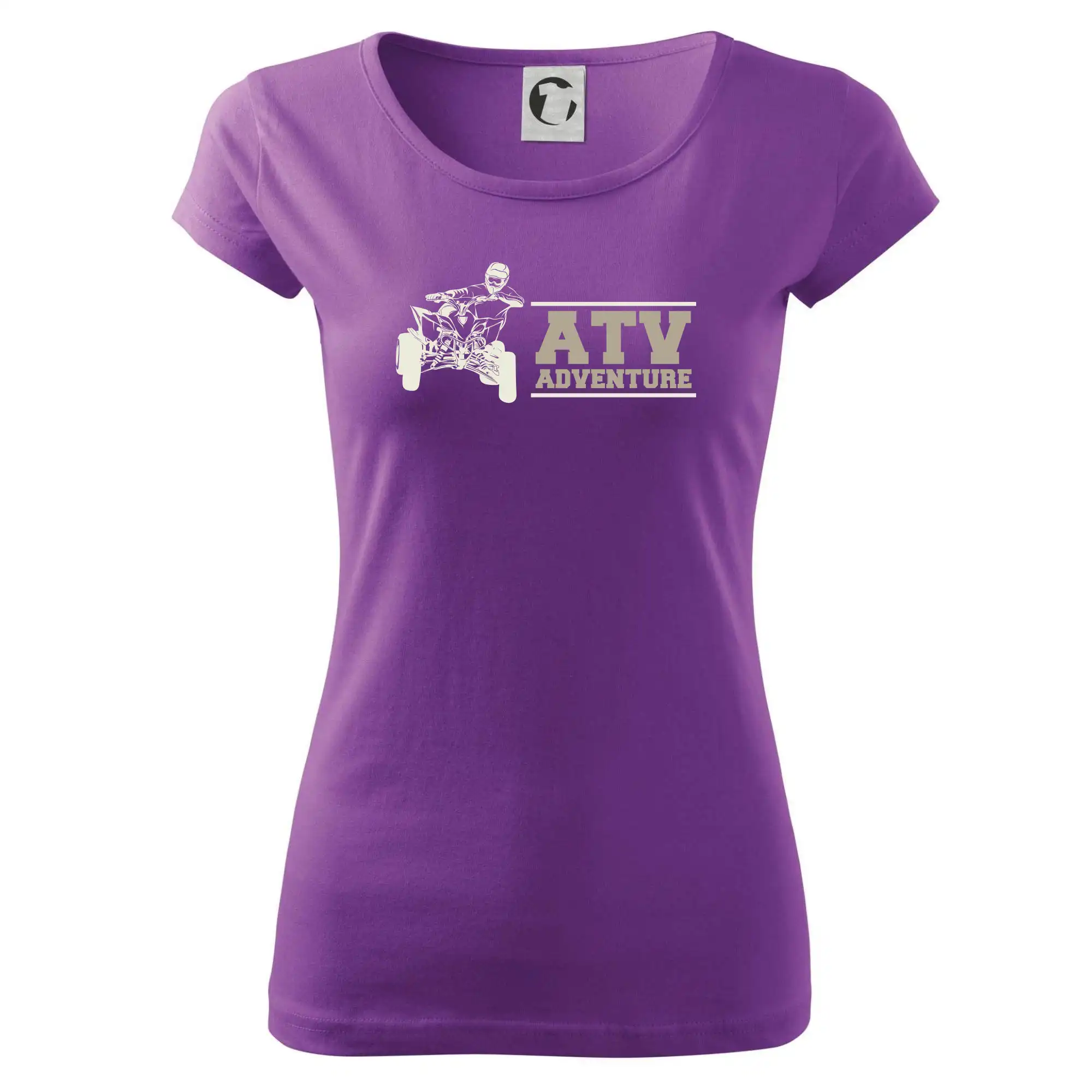 Tričko s štvorkolkou - ATV quad nápis - Dámske tričko Pure