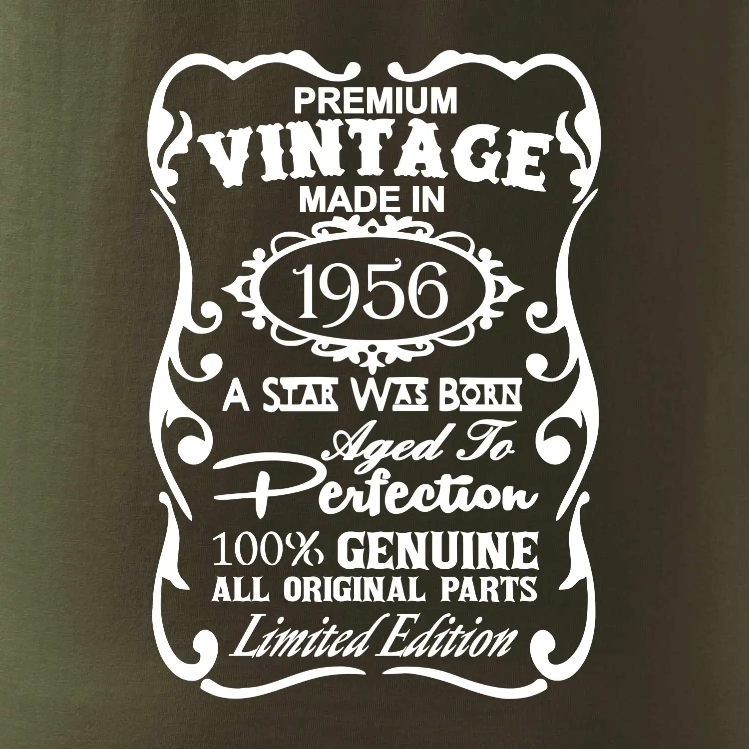 Vintage Etiketa - 1956