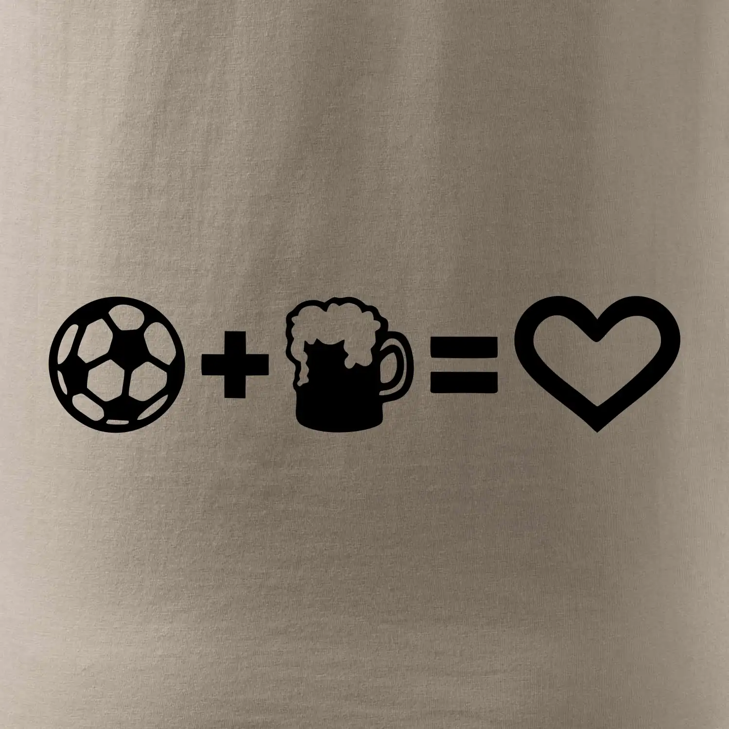 Míč, pivo, srdce