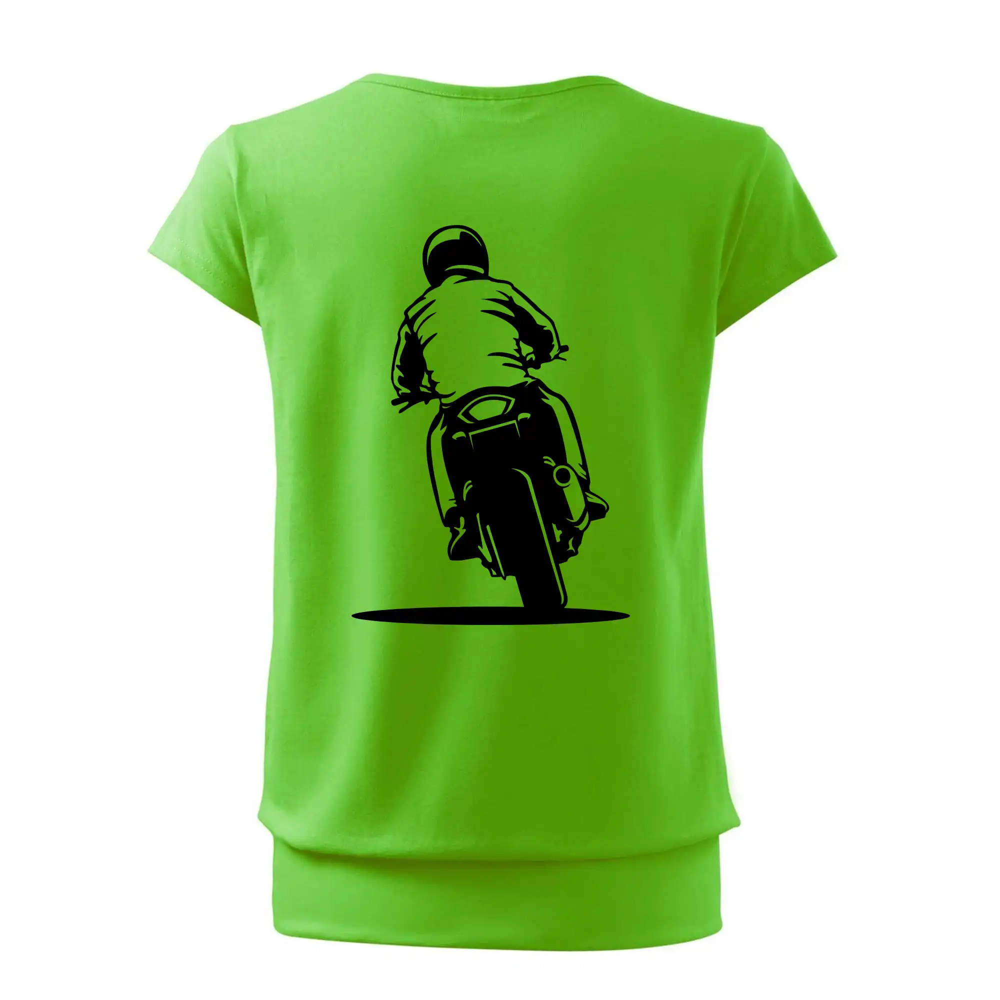 Motorkář na zádech - silnice