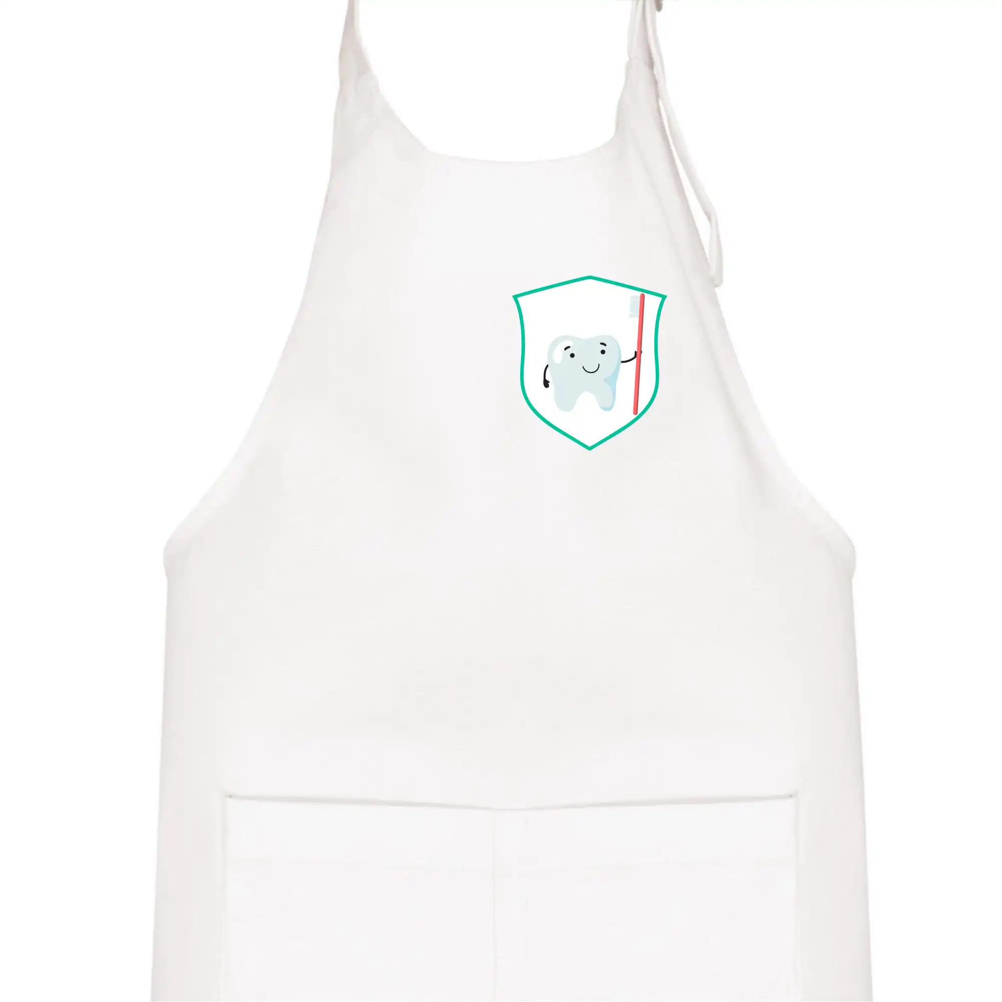 Zoubek na prsu - zubní kartáček