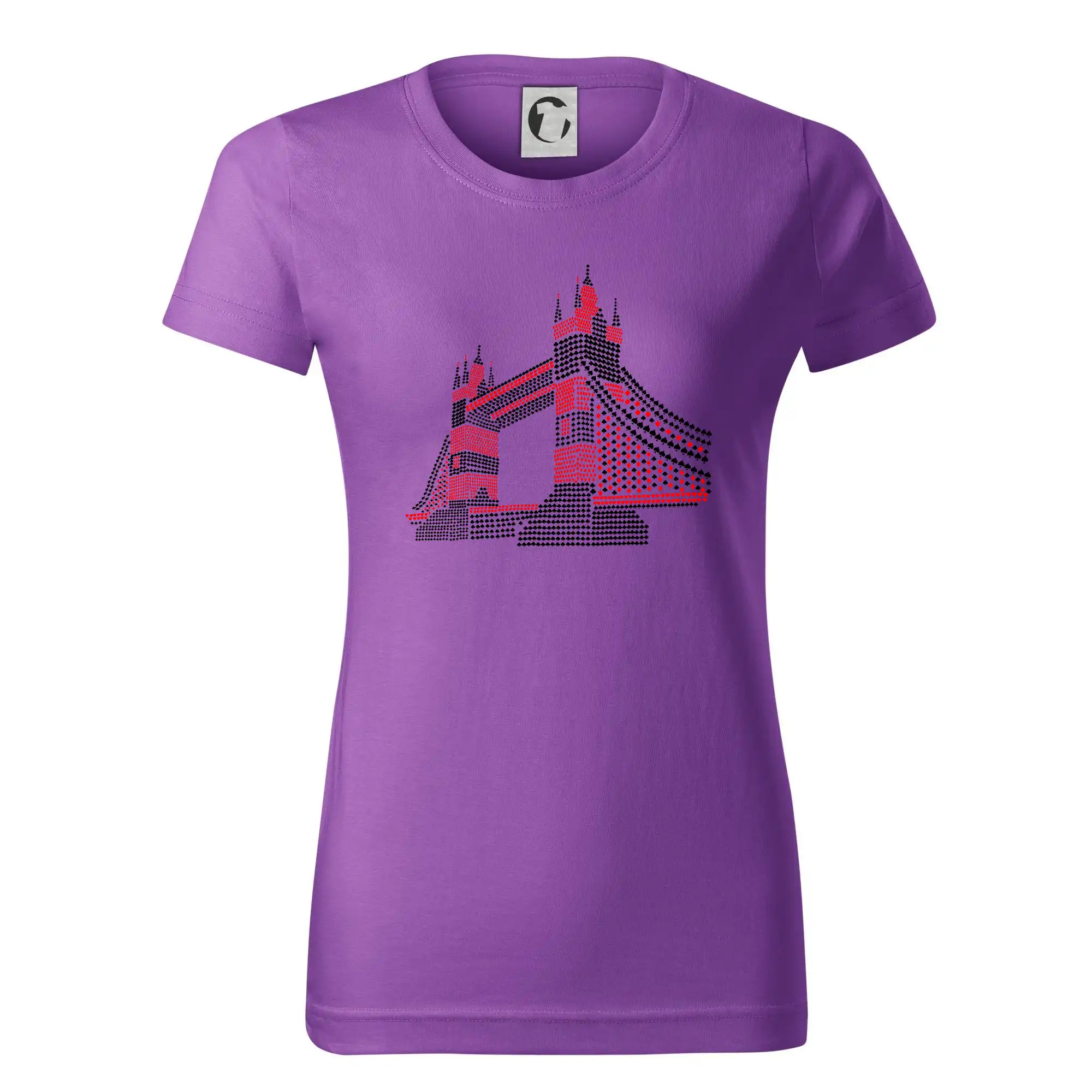 Ostatné mestá / miesta - Tower bridge symboly - Dámske tričko basic - ľahko voľnejšie a dlhšie