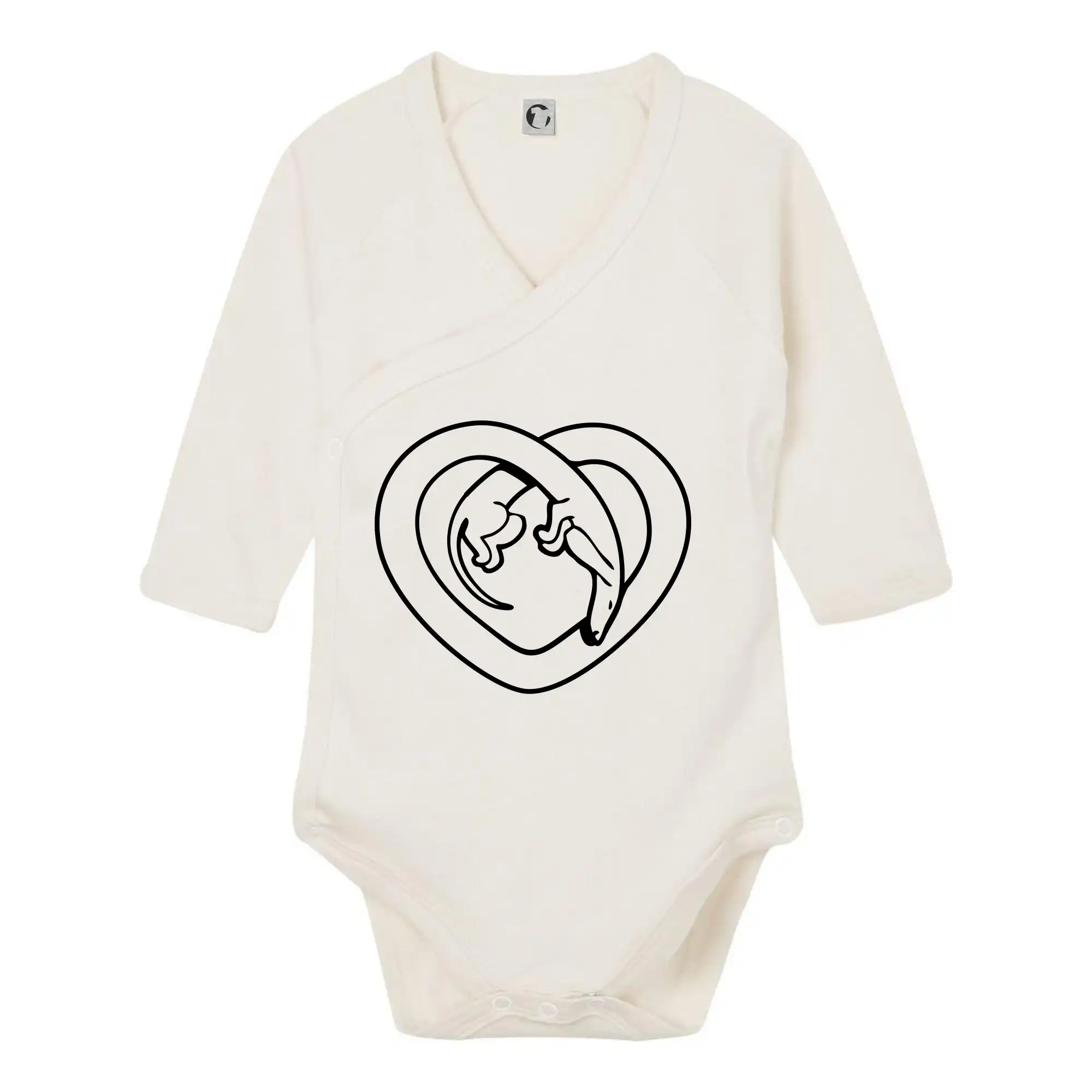 Jezevčík srdce - obrys