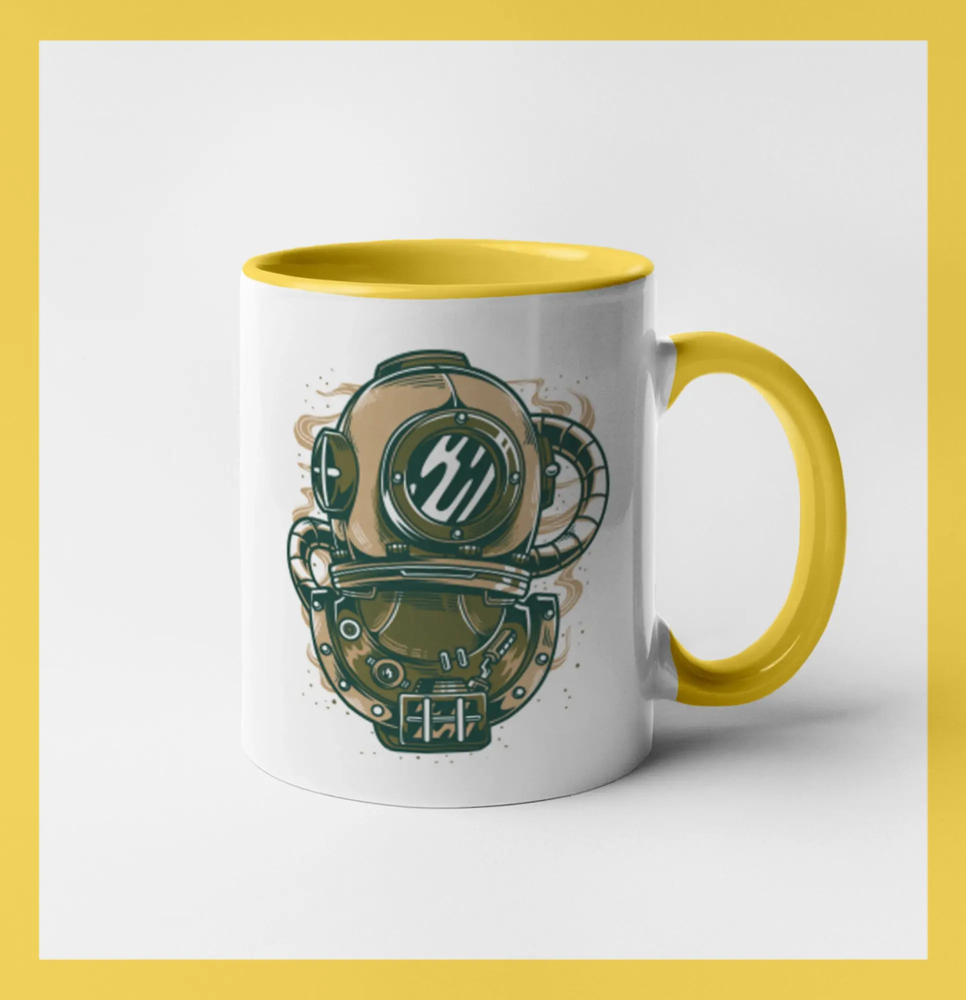 Potápačské tričká - Starý potápačský skafander - Hrnček 