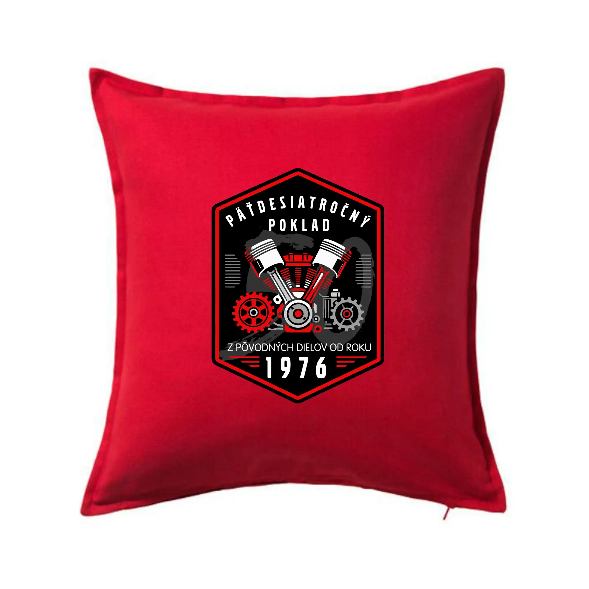 Trička s ročníkom 1976 - Päťdesiatročný poklad z pôvodných dielov od roku 1976 - Vankúš 50x50