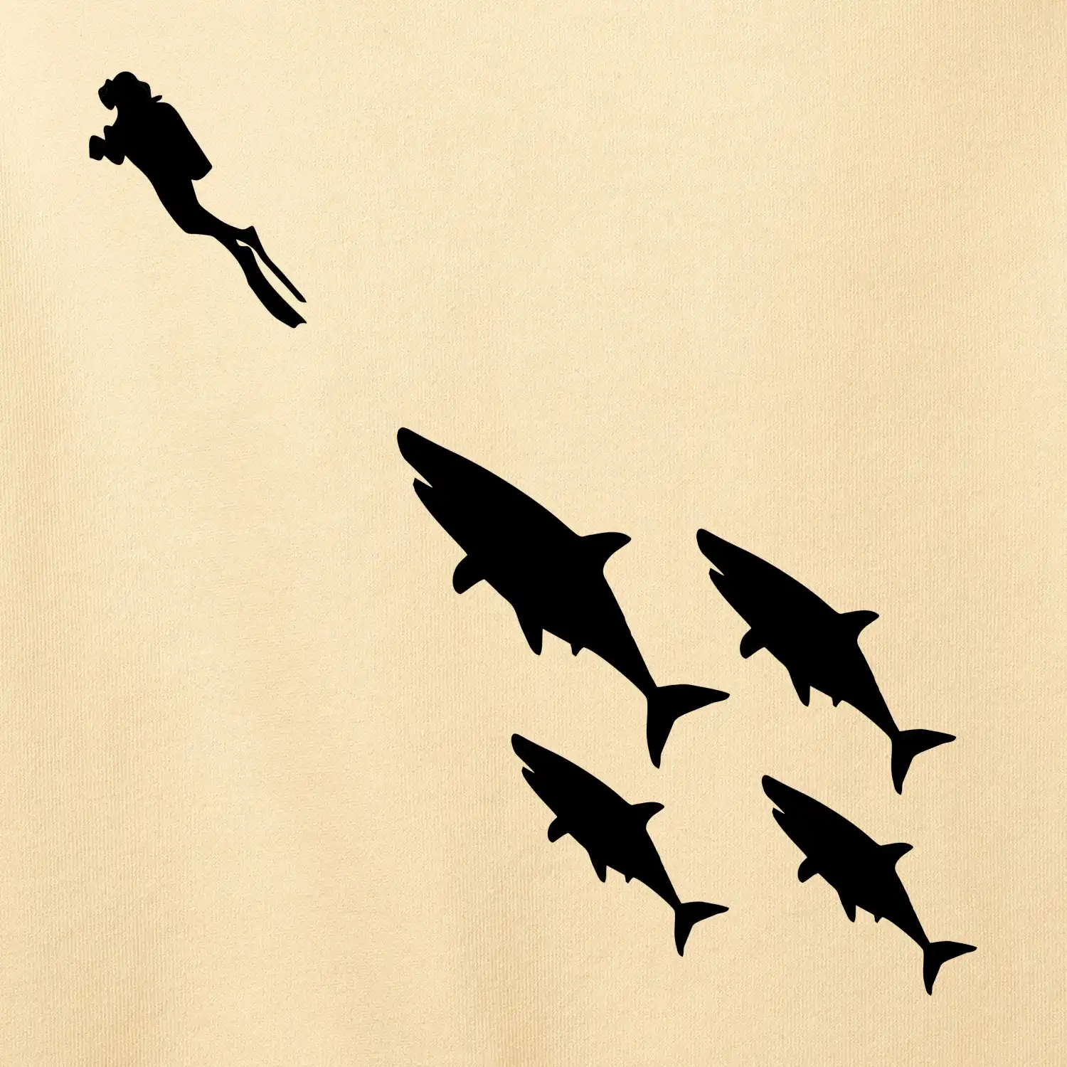 Potápač žraloky Potápač žraloky