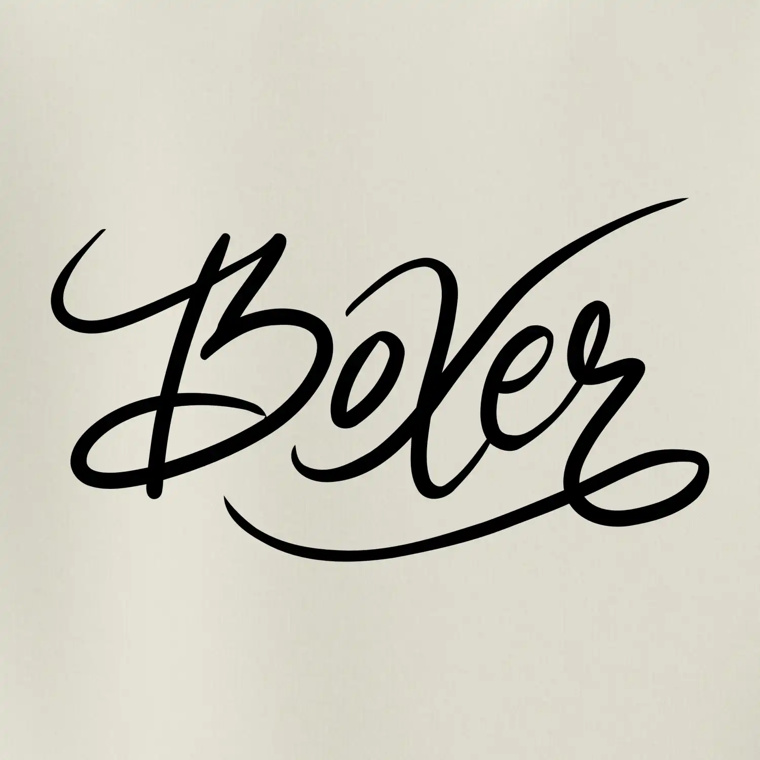 Boxer - nápis okrasný