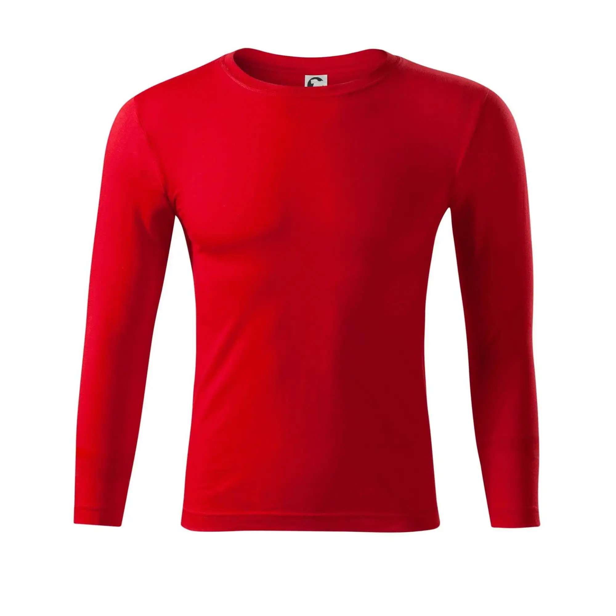 MyShirt tričká - Červené tričko - Tričko Progress s dlhým rukávom