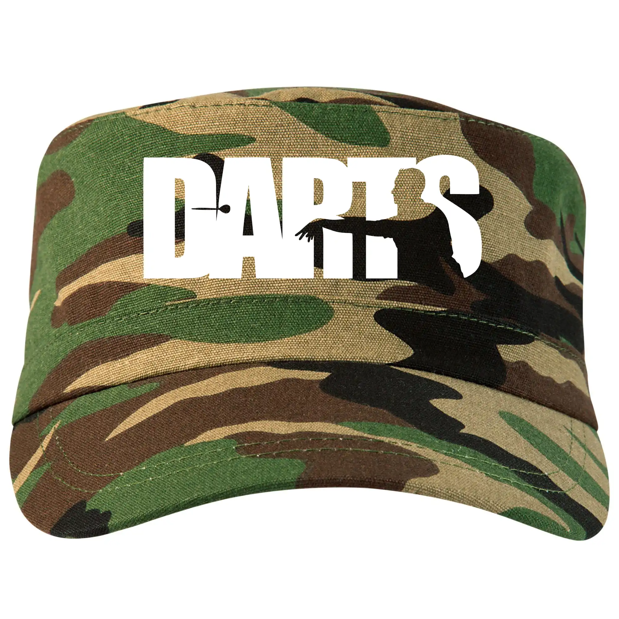 Tričko na šípky - Darts - nápis so šípkarom - Šiltovka CAMO