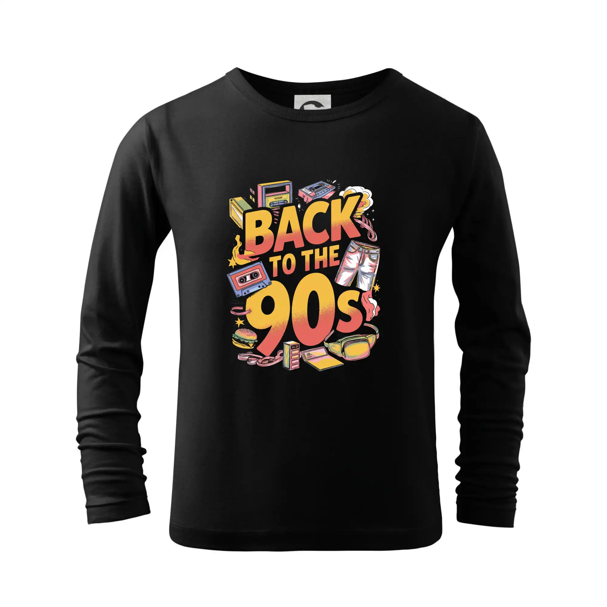 Hudobné tričká - Back to 90s - spomienky - Tričko detské Long Sleeve