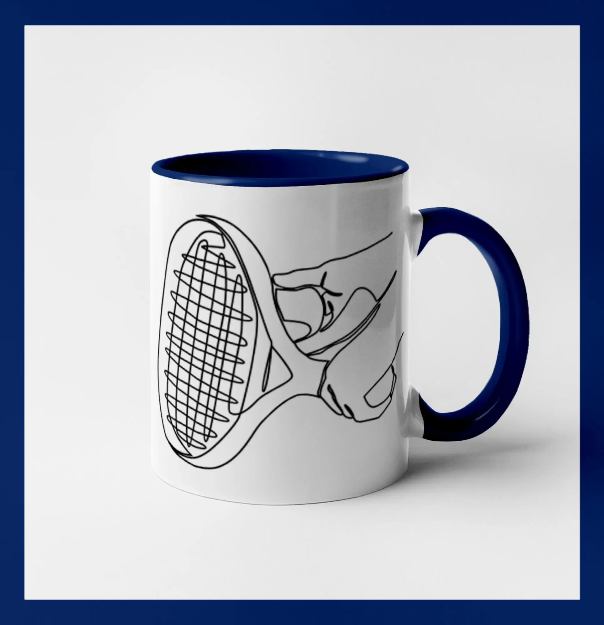 Tenisová raketa jedným ťahom