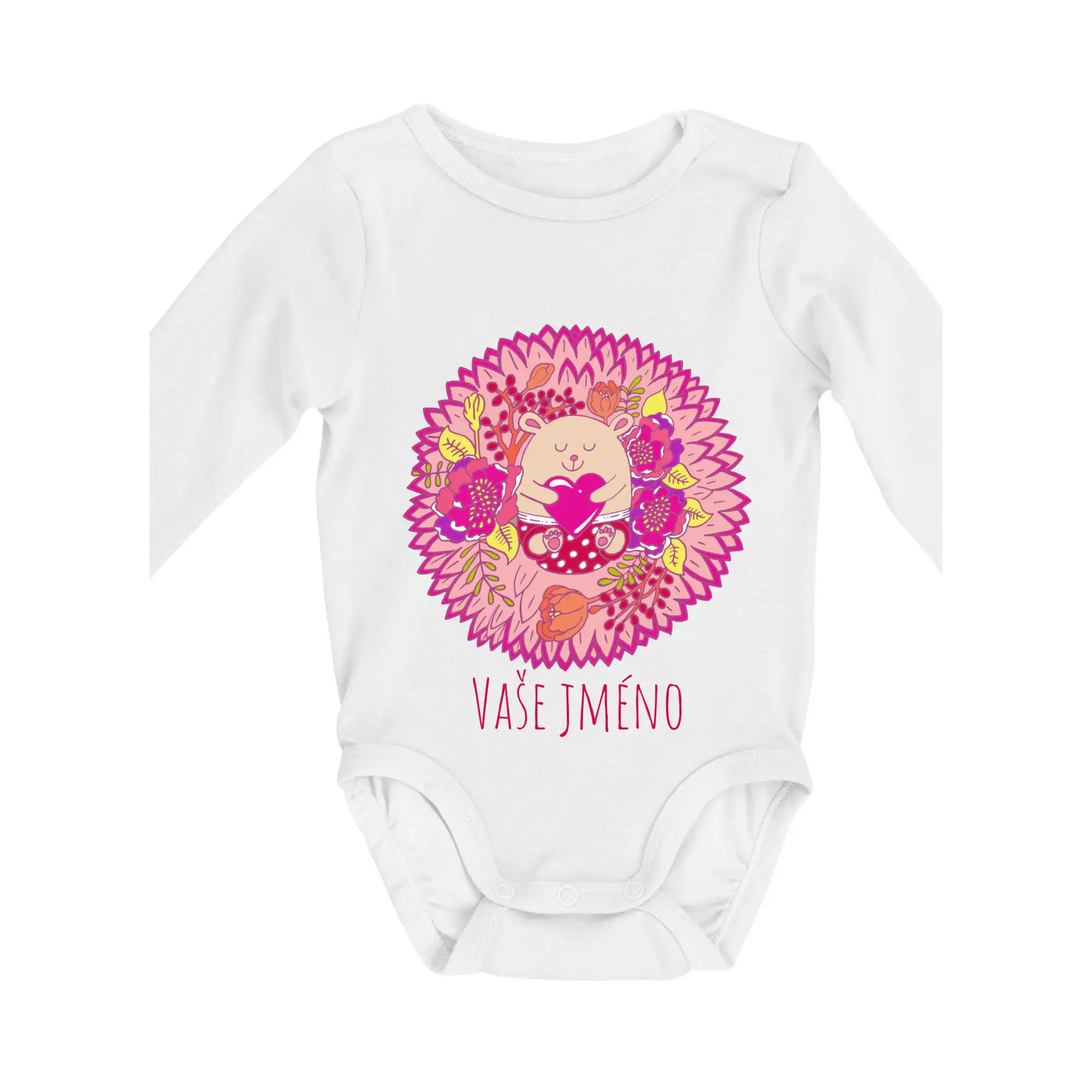 Tričká a mikiny pre dcéru - Baby giirl (Pecka Design) - Body dojčenské s dlhým rukávom