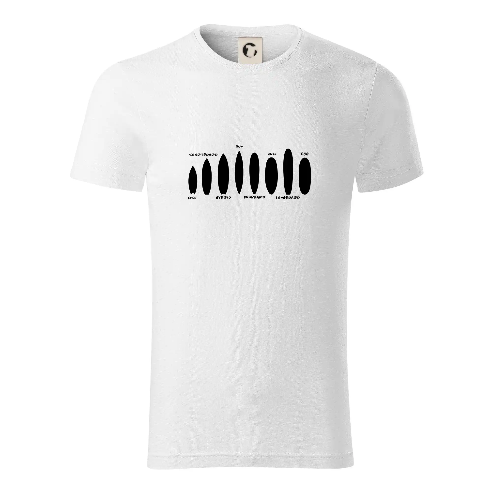 Surferske tričká - Typy surfů - Tričko z organickej bavlny