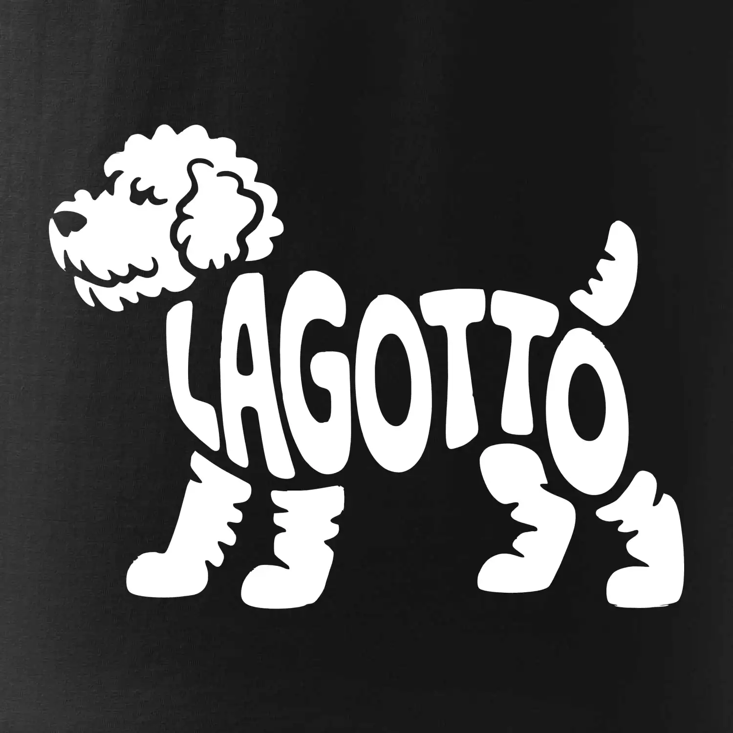 Lagotto nápis v těle