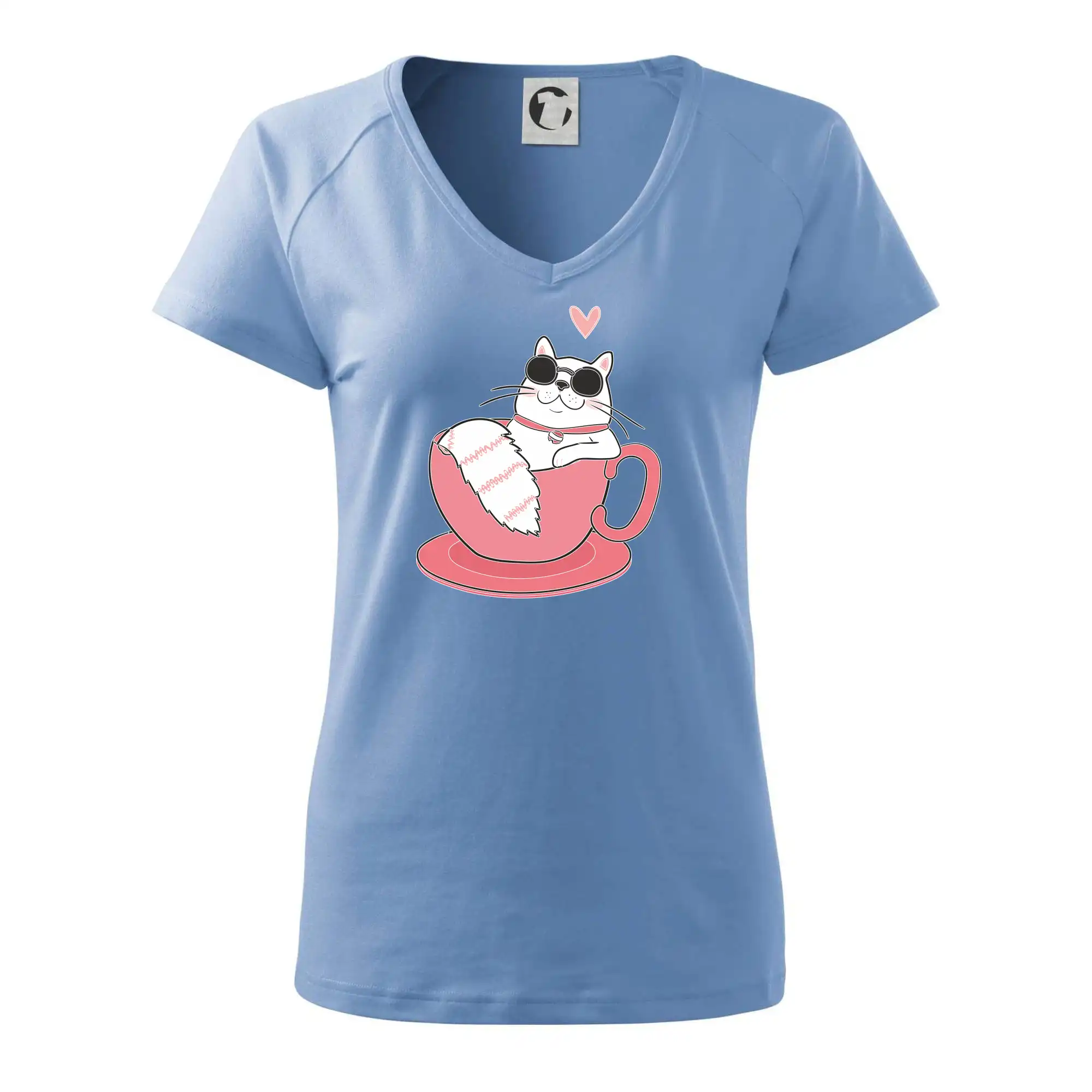 Hustá kočka v hrníčku