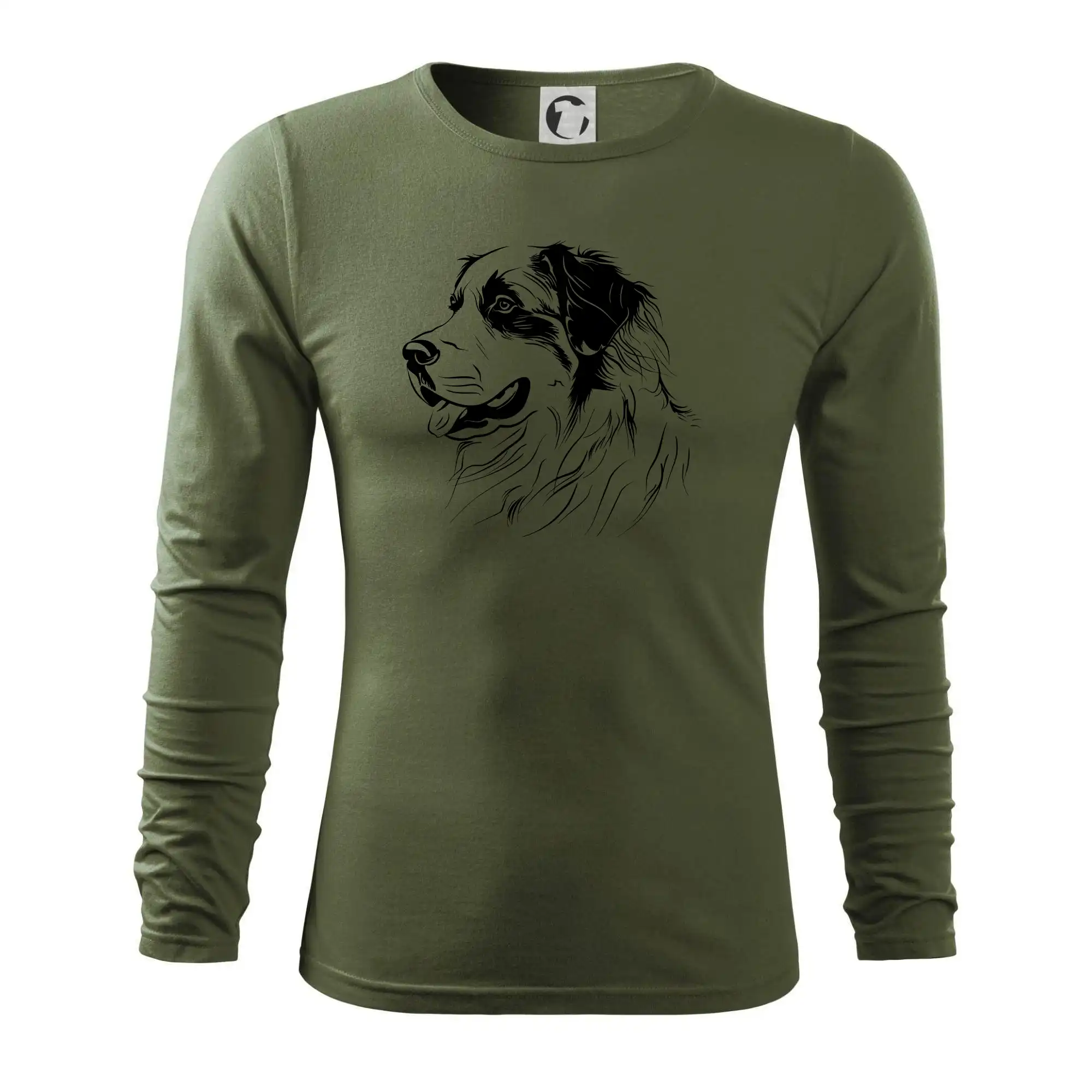 Bernský salašnický pes černá kresba