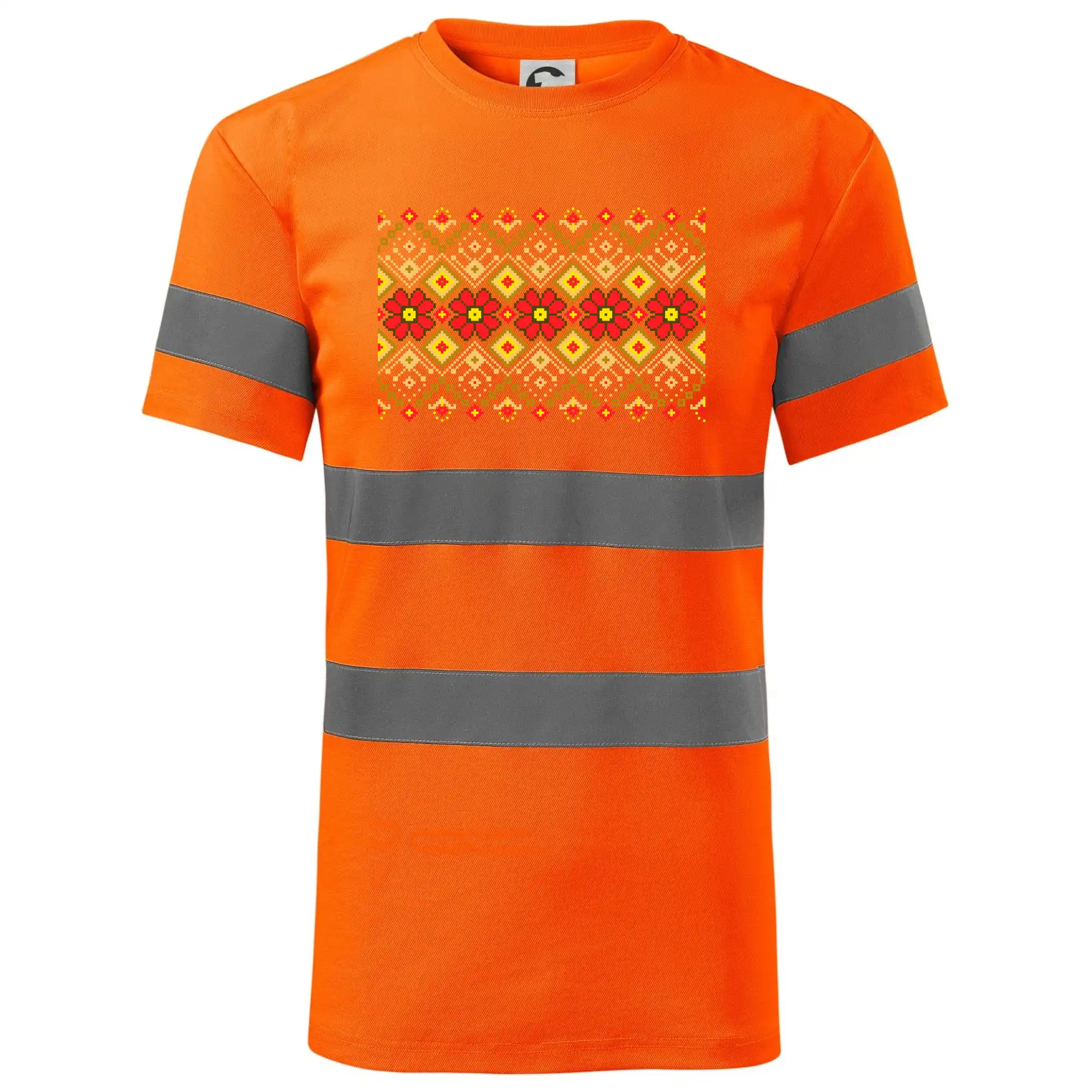 Ukrajinský vzor  - Červené květiny