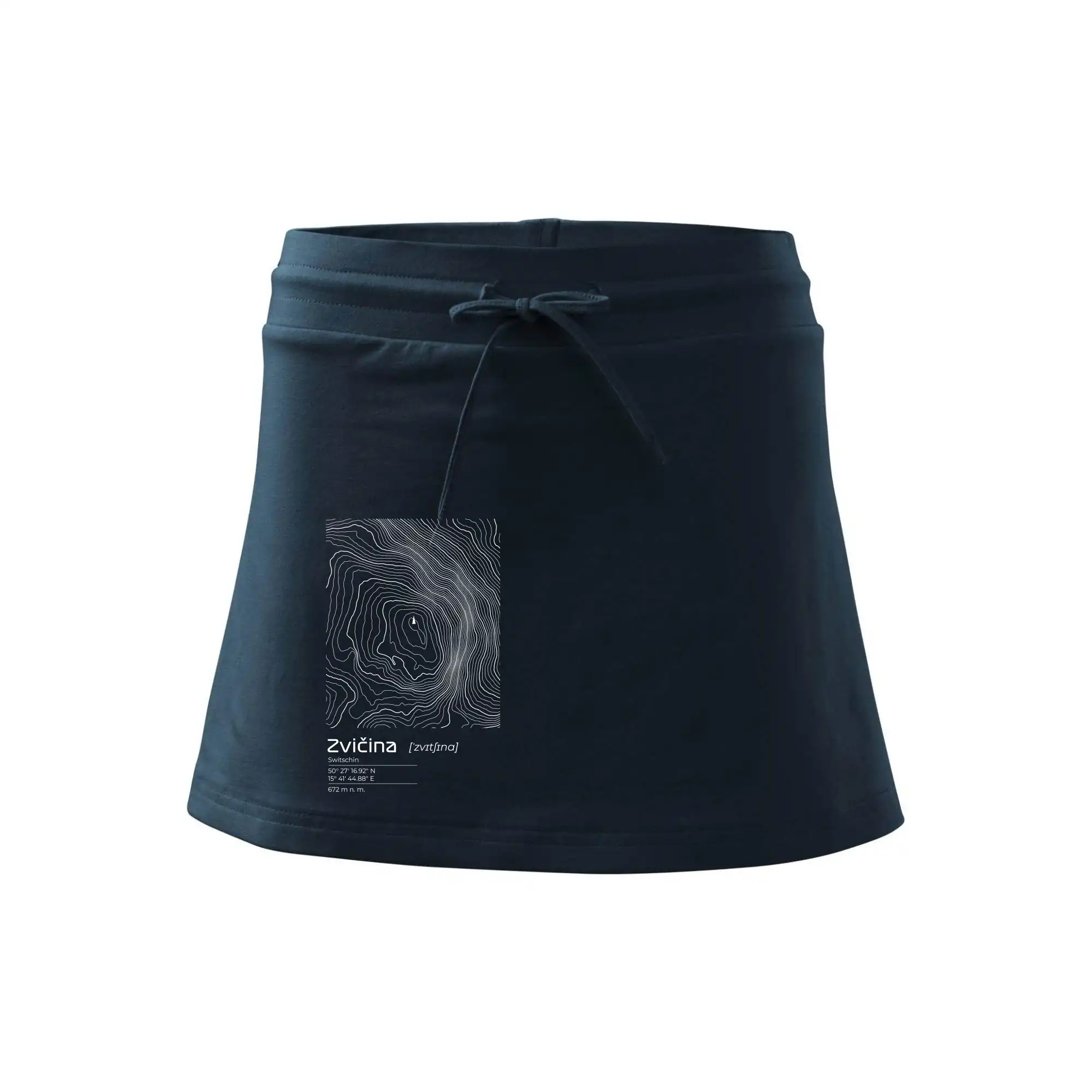 Zvičina - vrstevnice v obdélníku