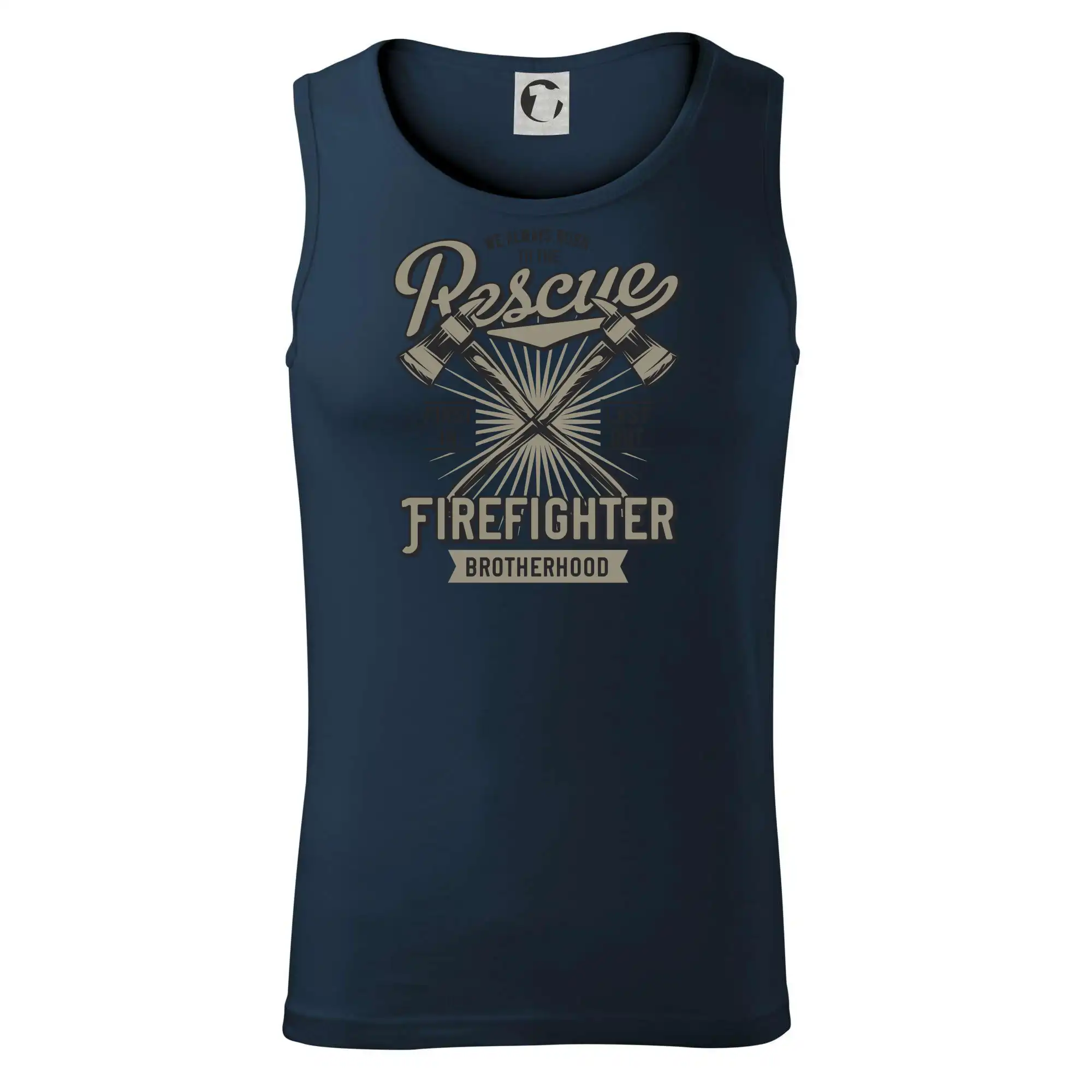 Originálne tričká pre hasičov - Rescue Firefighter - Tielko pánske Core