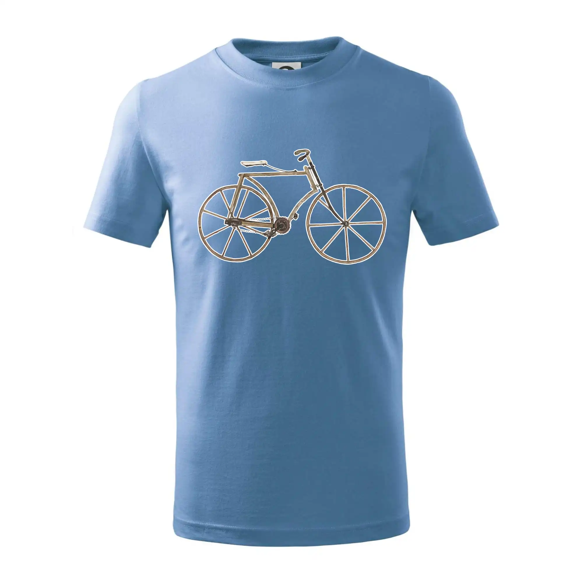 Tričko ako darček pre cyklistu - Drevené koleso - Tričko detské bavlnené