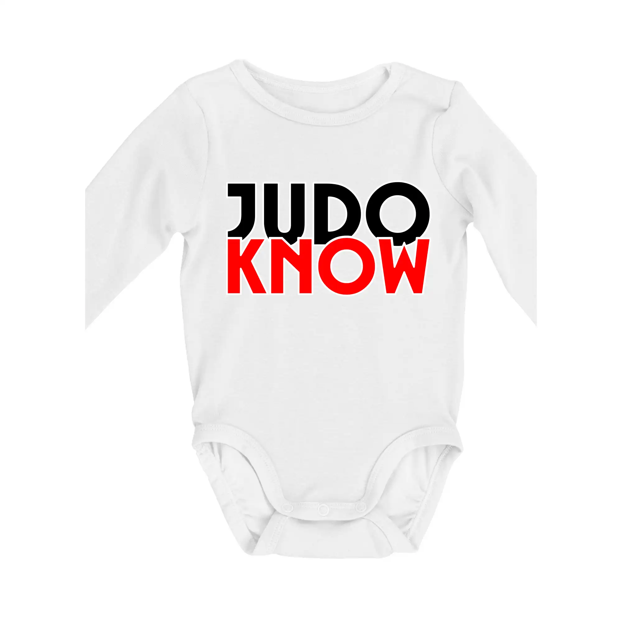 Tričká Judo - Judo know - Body dojčenské s dlhým rukávom